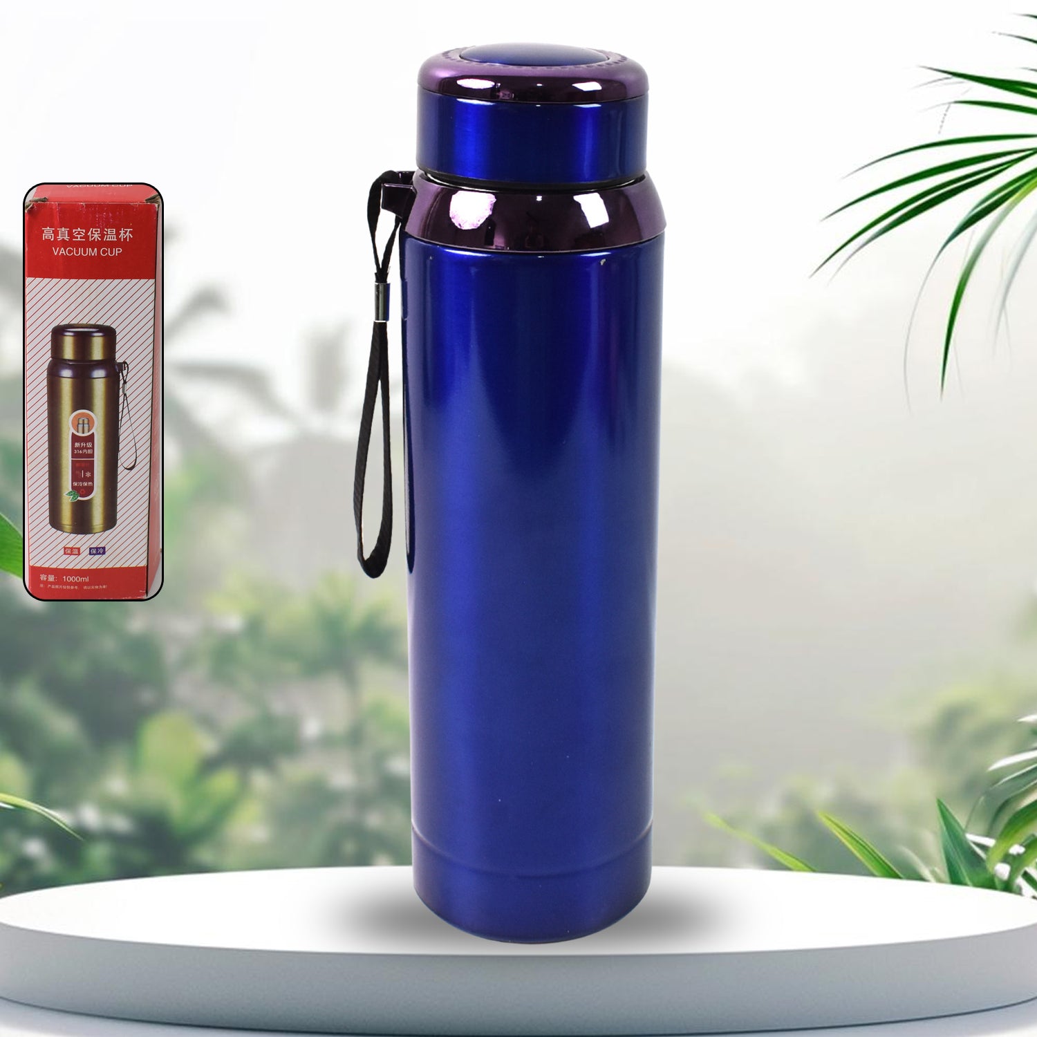 Vacuum Insulated Stainless Steel Bottle, Double walled (1000 ML) - Shivani Jaswal Vacuum Insulated Stainless Steel Bottle, Double walled (1000 ML)