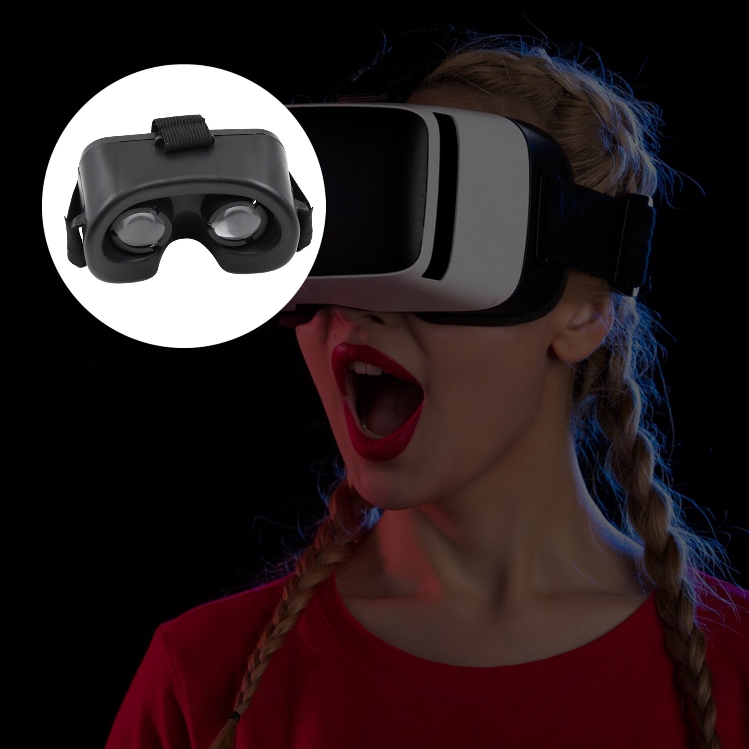 3D VR Glasses Virtual Reality Goggles Headset for All Smartphone VR Goggles-For 3D VR Movies Video Games (1 Pc) - Shivani Jaswal 3D VR Glasses Virtual Reality Goggles Headset for All Smartphone VR Goggles-For 3D VR Movies Video Games (1 Pc)