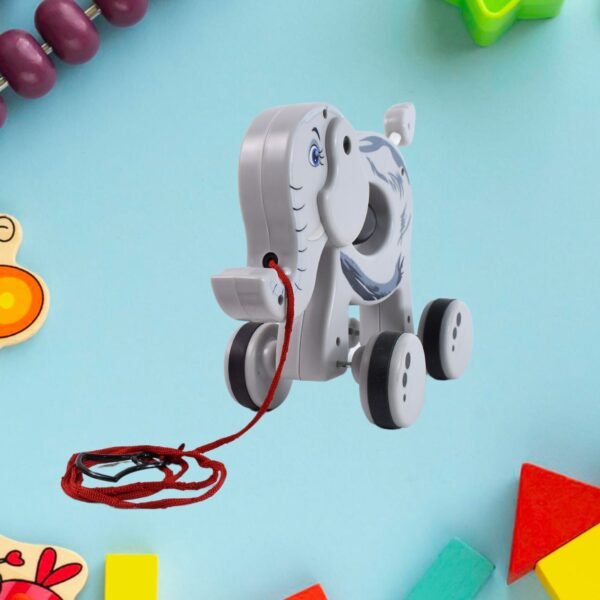 Pull Along Toddler Toy, Pull Along Toy with Attractive Design (Elephant)