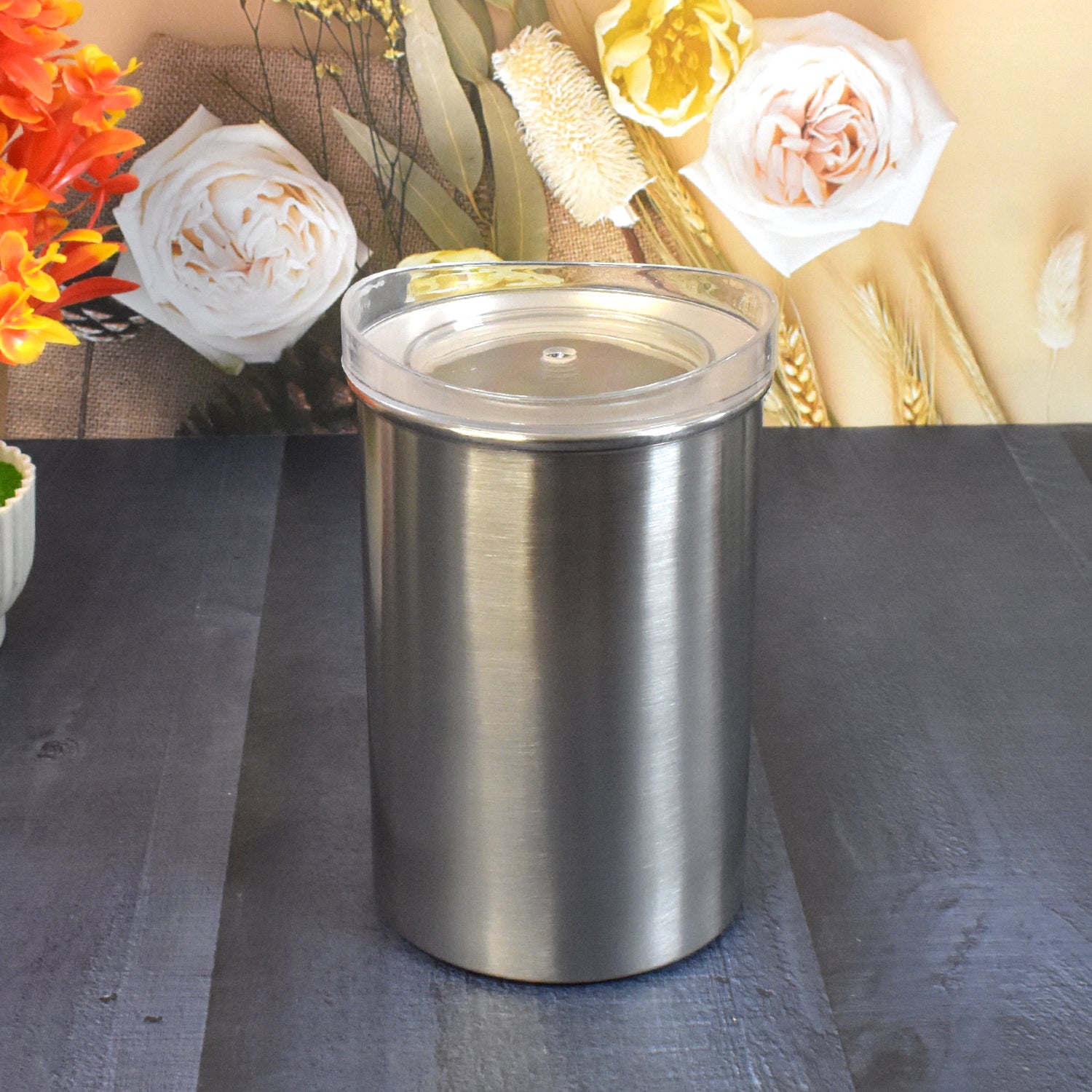 Multipurpose Stainless Steel Airtight Containers with See Through Lid (1 Pc / 1000 ML) - Shivani Jaswal Multipurpose Stainless Steel Airtight Containers with See Through Lid (1 Pc / 1000 ML)