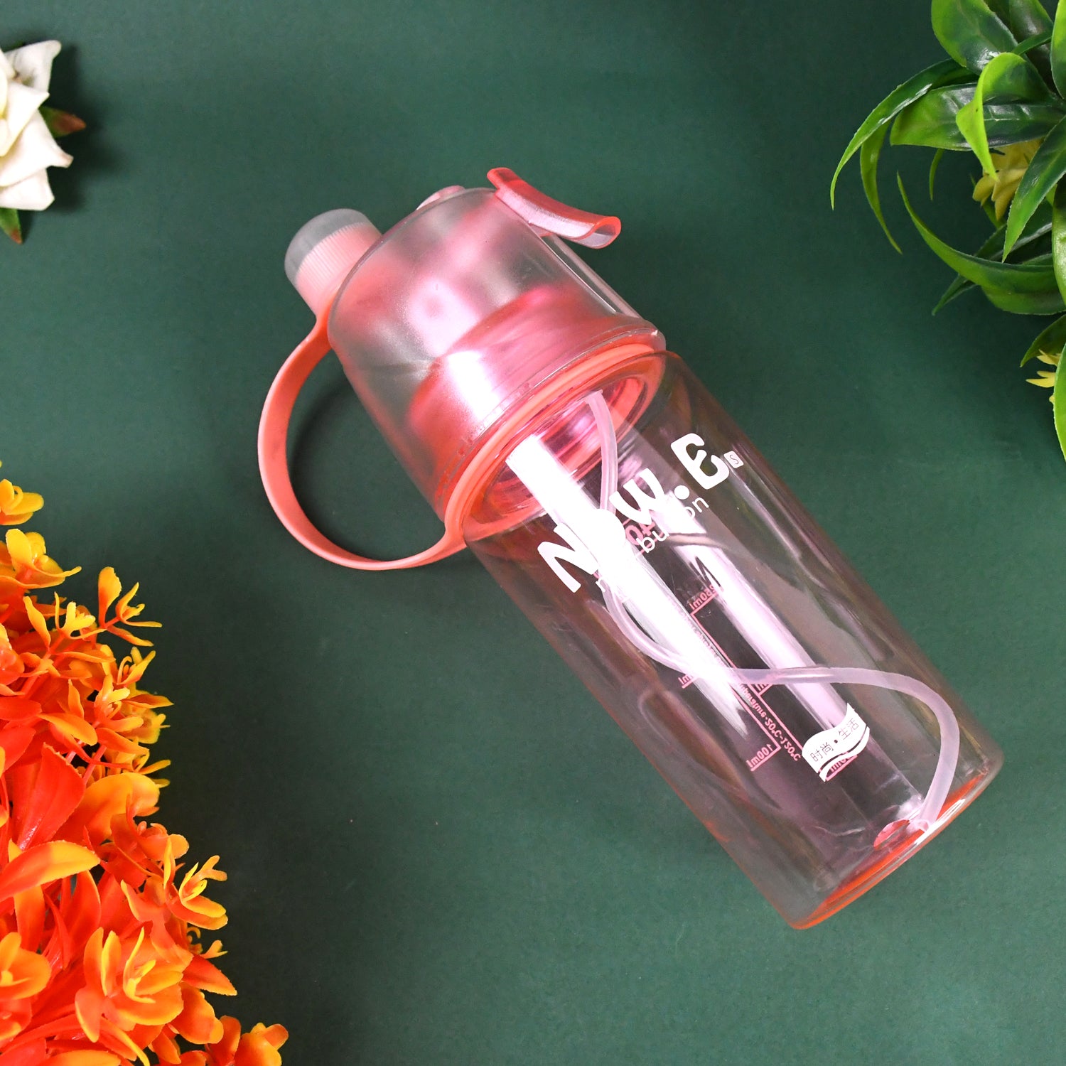 Plastic 2 In 1 Mist Spray Water Bottle (Multicolor / 400 ML / 1 Pc) - Shivani Jaswal Plastic 2 In 1 Mist Spray Water Bottle (Multicolor / 400 ML / 1 Pc)