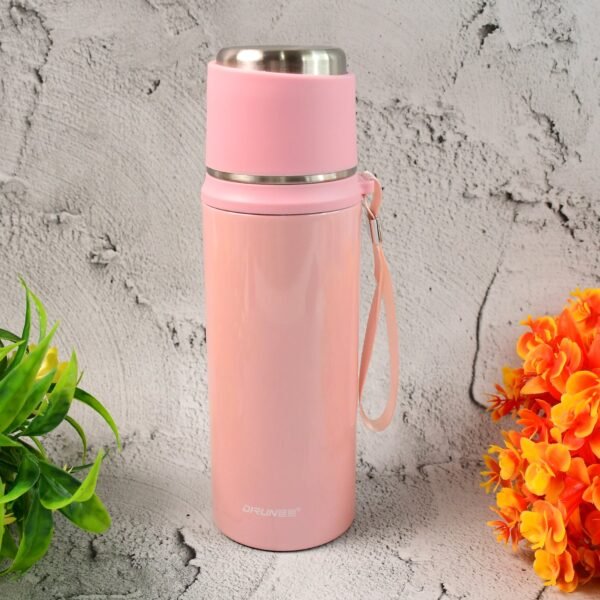 Stainless Steel Vacuum Insulated Water Bottle WIth Straw (550ml)