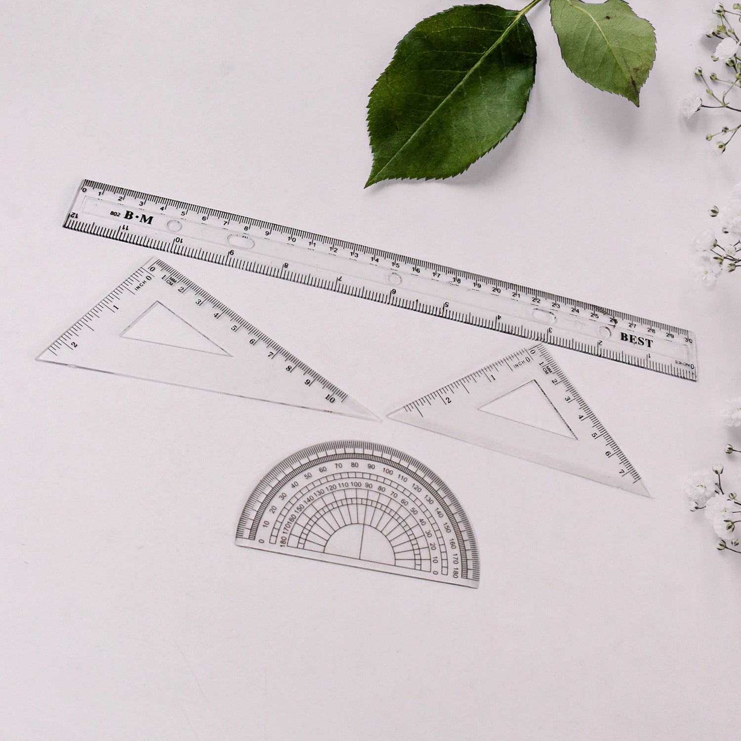 9 in 1 Stationery Set for School Student Office, Draft Rulers - Shivani Jaswal 9 in 1 Stationery Set for School Student Office, Draft Rulers