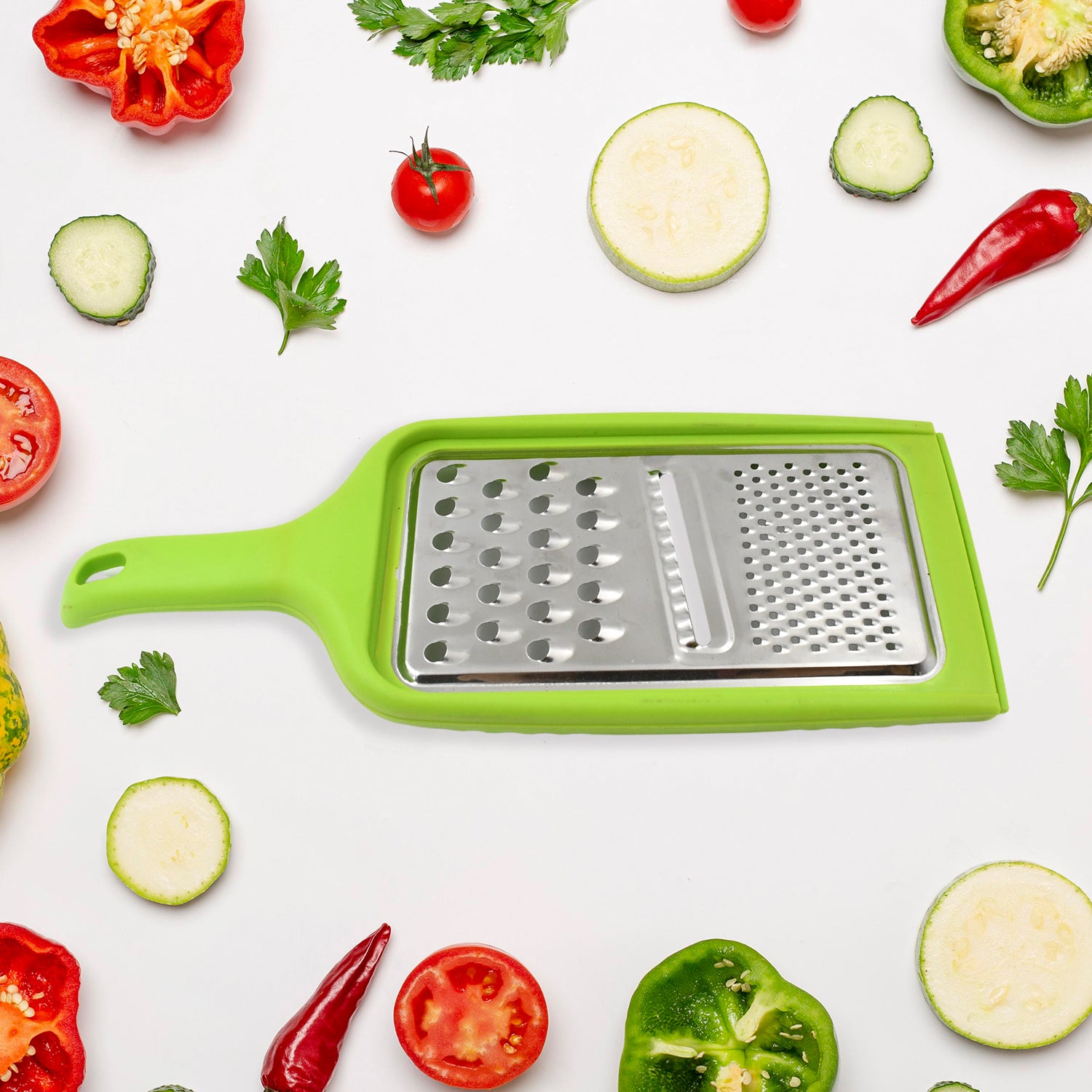 Stainless Steel Cheese Grater 3in1 Multifunctional (1 Pc / Mix Color) - Shivani Jaswal Stainless Steel Cheese Grater 3in1 Multifunctional (1 Pc / Mix Color)