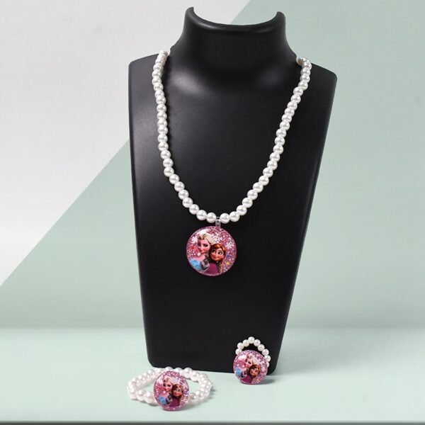 Stretch bracelets Kids Beaded Necklace Bracelet for Toddler Christmas Birthday Party (3 Pcs Set)