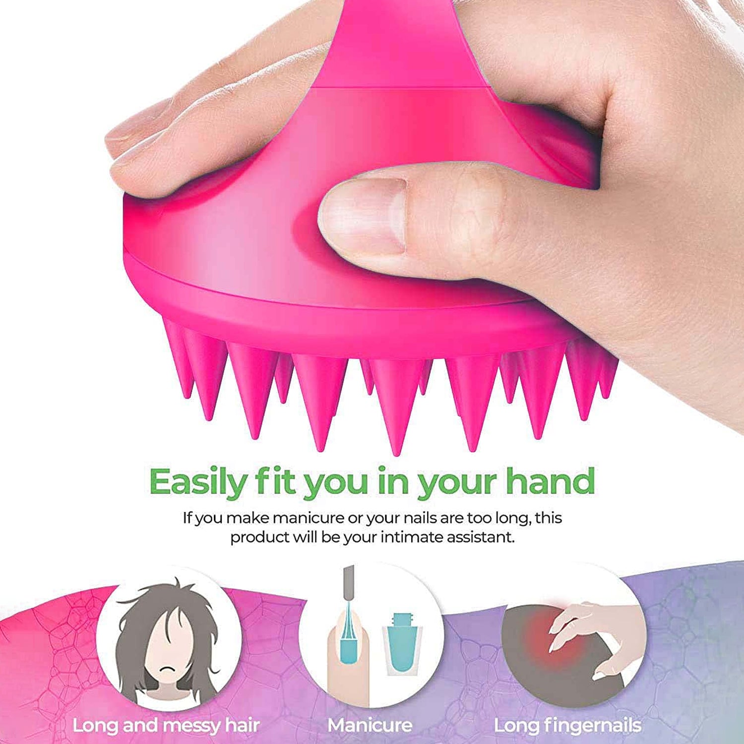 Scalp Massager, Head Massager Comb (1 Pc), Hair accessories - Shivani Jaswal Scalp Massager, Head Massager Comb (1 Pc), Hair accessories