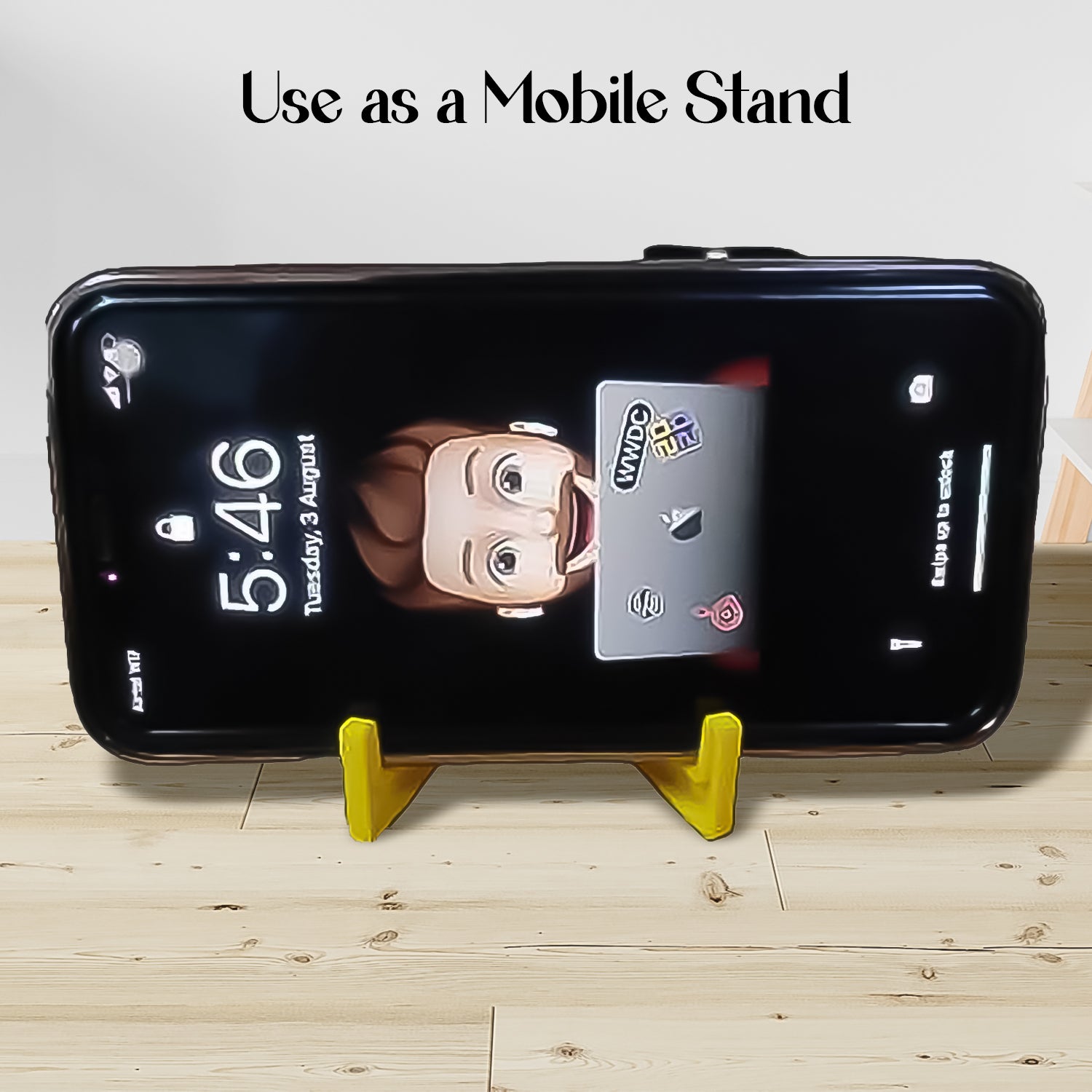 2 in 1 Plastic Keychain with Mobile Stand / Phone Holder (1 Pc / Multicolor) - Shivani Jaswal 2 in 1 Plastic Keychain with Mobile Stand / Phone Holder (1 Pc / Multicolor)