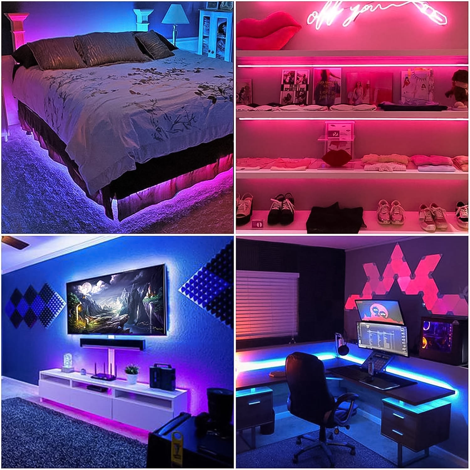 3M RGB LED Strip Lights, LED Mood Lights (1 Set) - Shivani Jaswal 3M RGB LED Strip Lights, LED Mood Lights (1 Set)