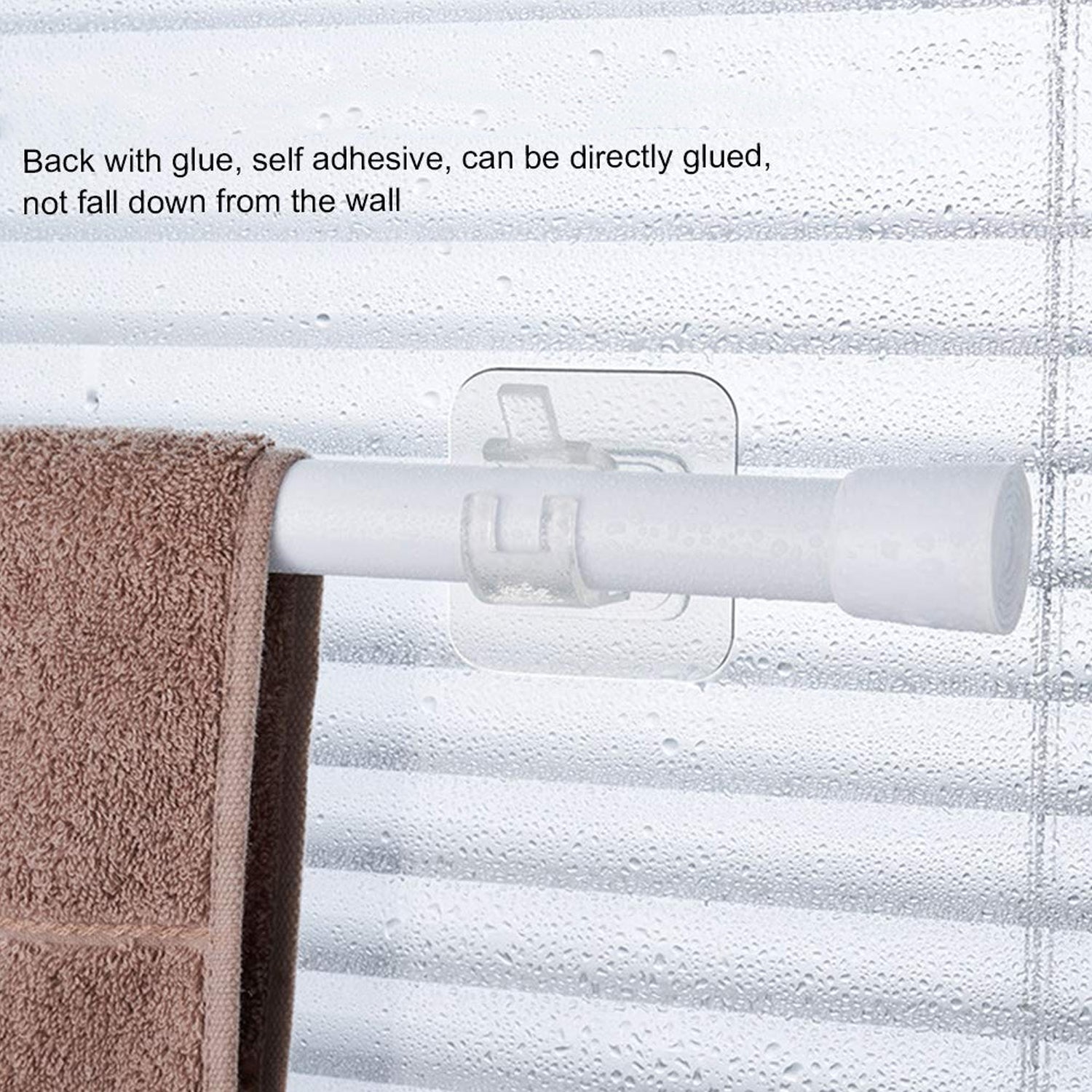 Curtain Rod Holder, Self Adhesive Hooks (2 Pcs Set) - Shivani Jaswal Curtain Rod Holder, Self Adhesive Hooks (2 Pcs Set)