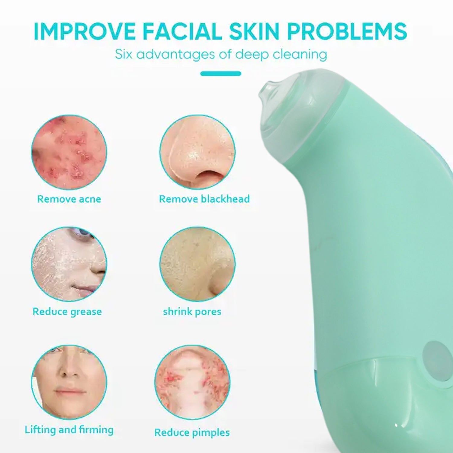 Mini Handheld Vacuum Blackhead Remover – Facial Massage & Spot Lifting (1 Pc) - Shivani Jaswal Mini Handheld Vacuum Blackhead Remover – Facial Massage & Spot Lifting (1 Pc)