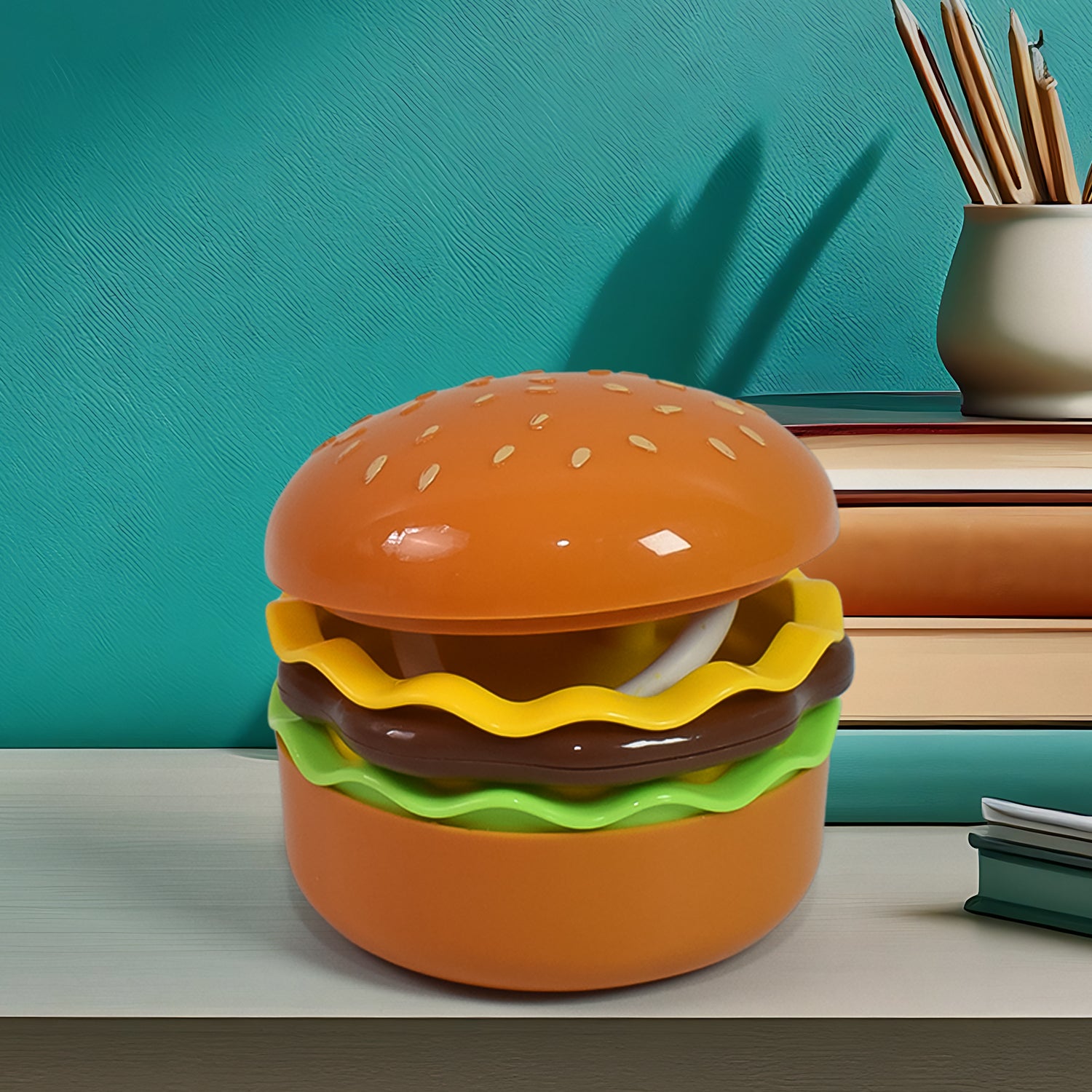 Burger Delight: Folding LED Night Lamp (1 Pc) - Shivani Jaswal Burger Delight: Folding LED Night Lamp (1 Pc)