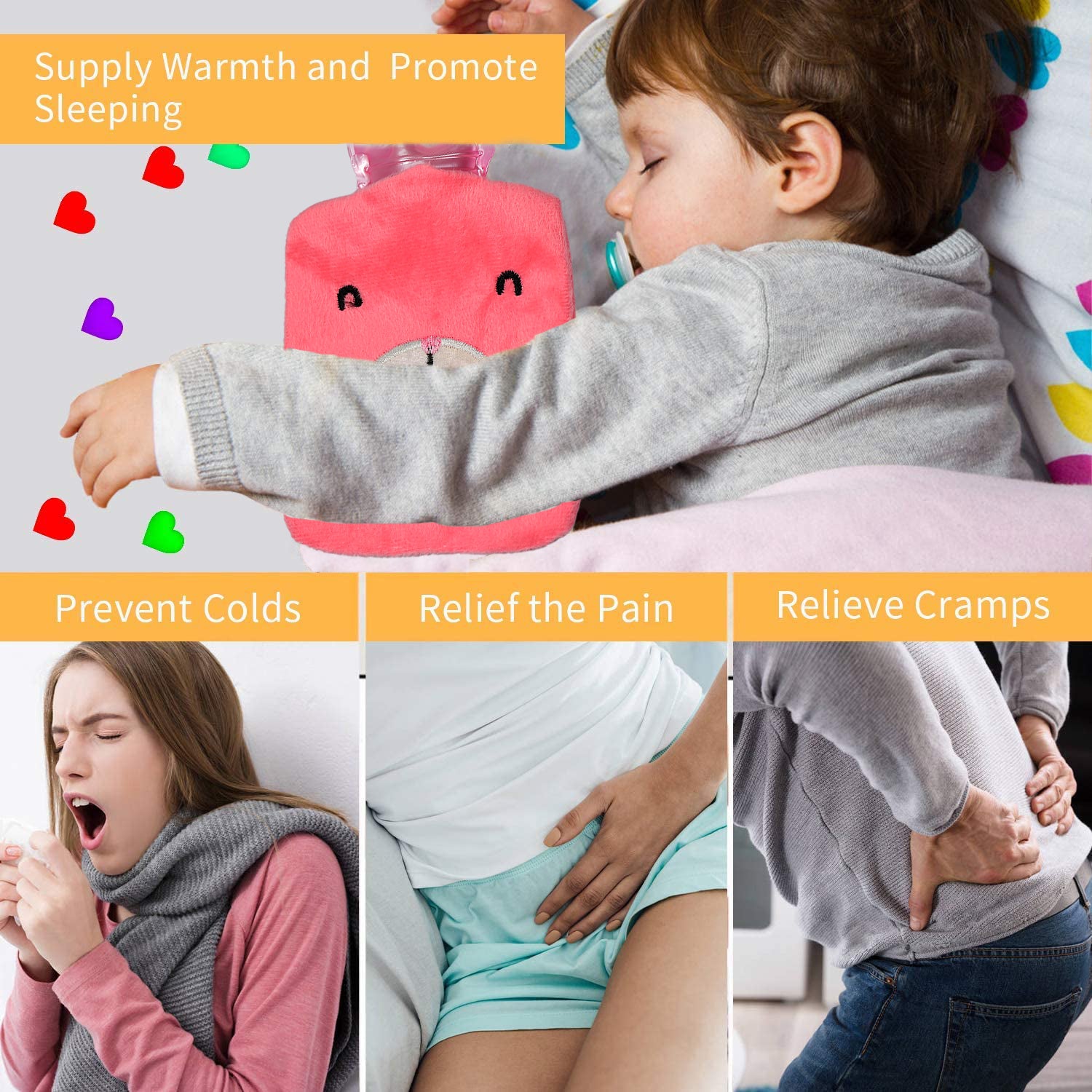 Pink Hot Water Bag with Cover – Relief for Neck, Shoulders & Cramps - Shivani Jaswal Pink Hot Water Bag with Cover – Relief for Neck, Shoulders & Cramps