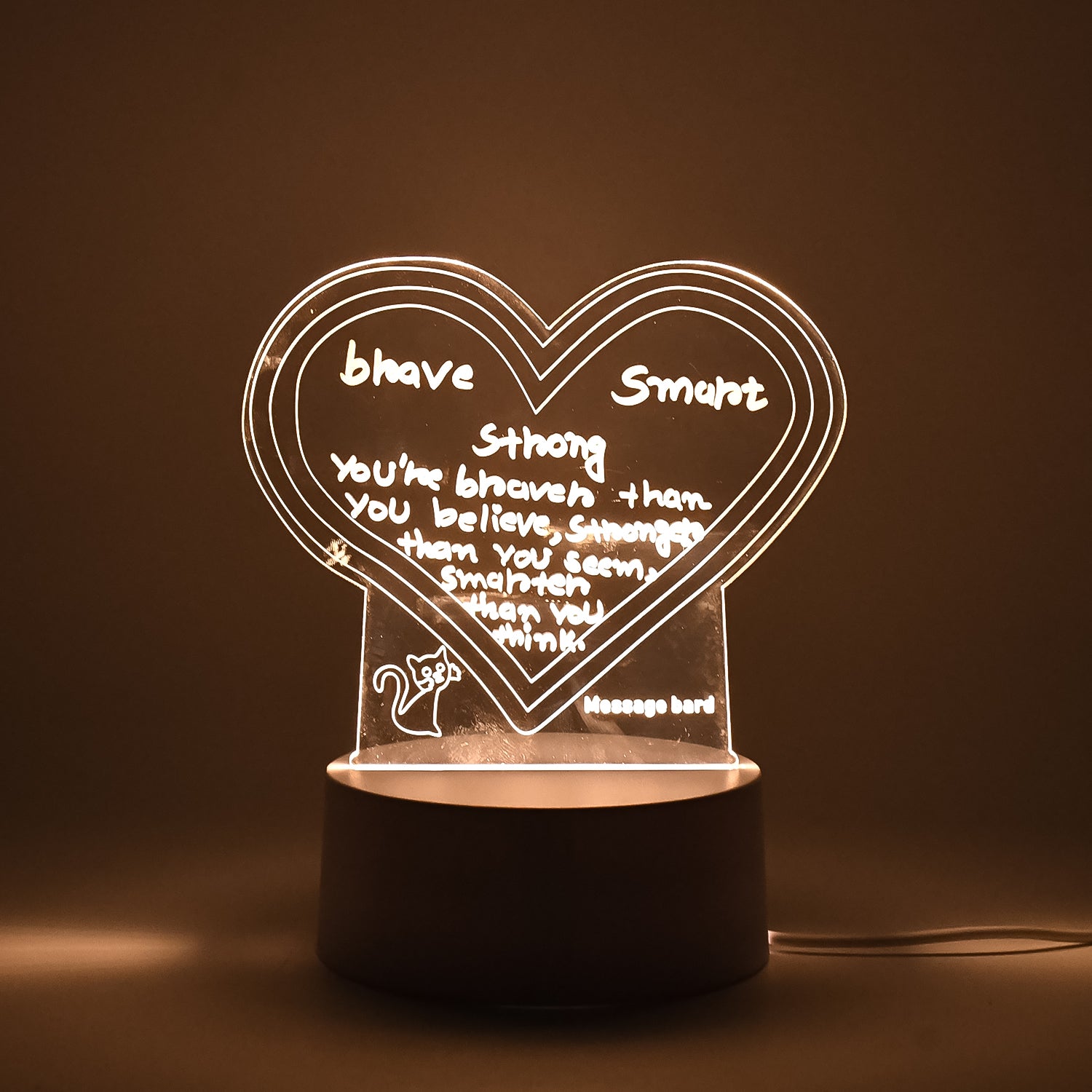Creative Visualization Lamp 3D Acrylic Decorative Lamp With Pen - Shivani Jaswal Creative Visualization Lamp 3D Acrylic Decorative Lamp With Pen