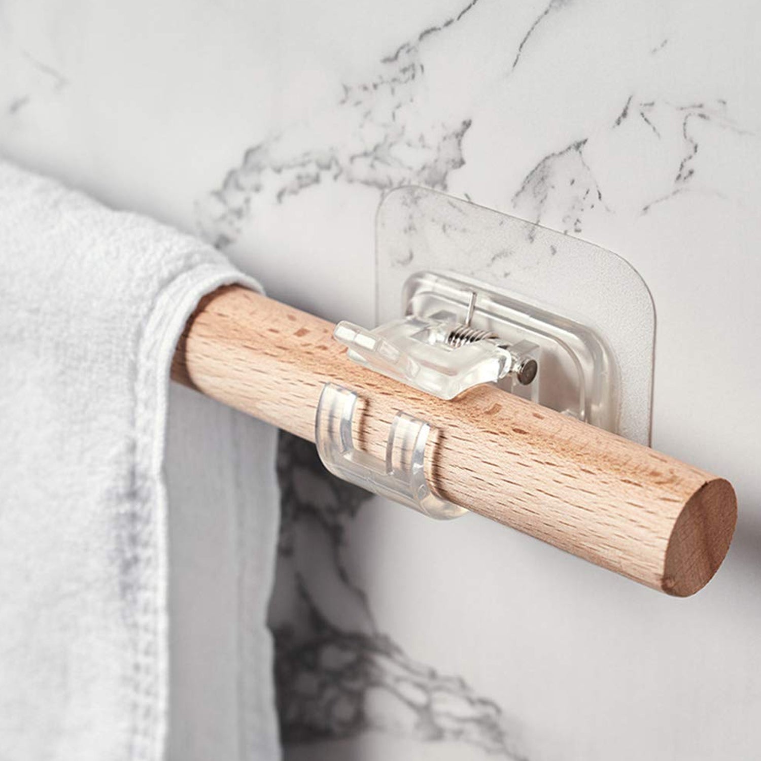 Curtain Rod Holder, Self Adhesive Hooks (2 Pcs Set) - Shivani Jaswal Curtain Rod Holder, Self Adhesive Hooks (2 Pcs Set)