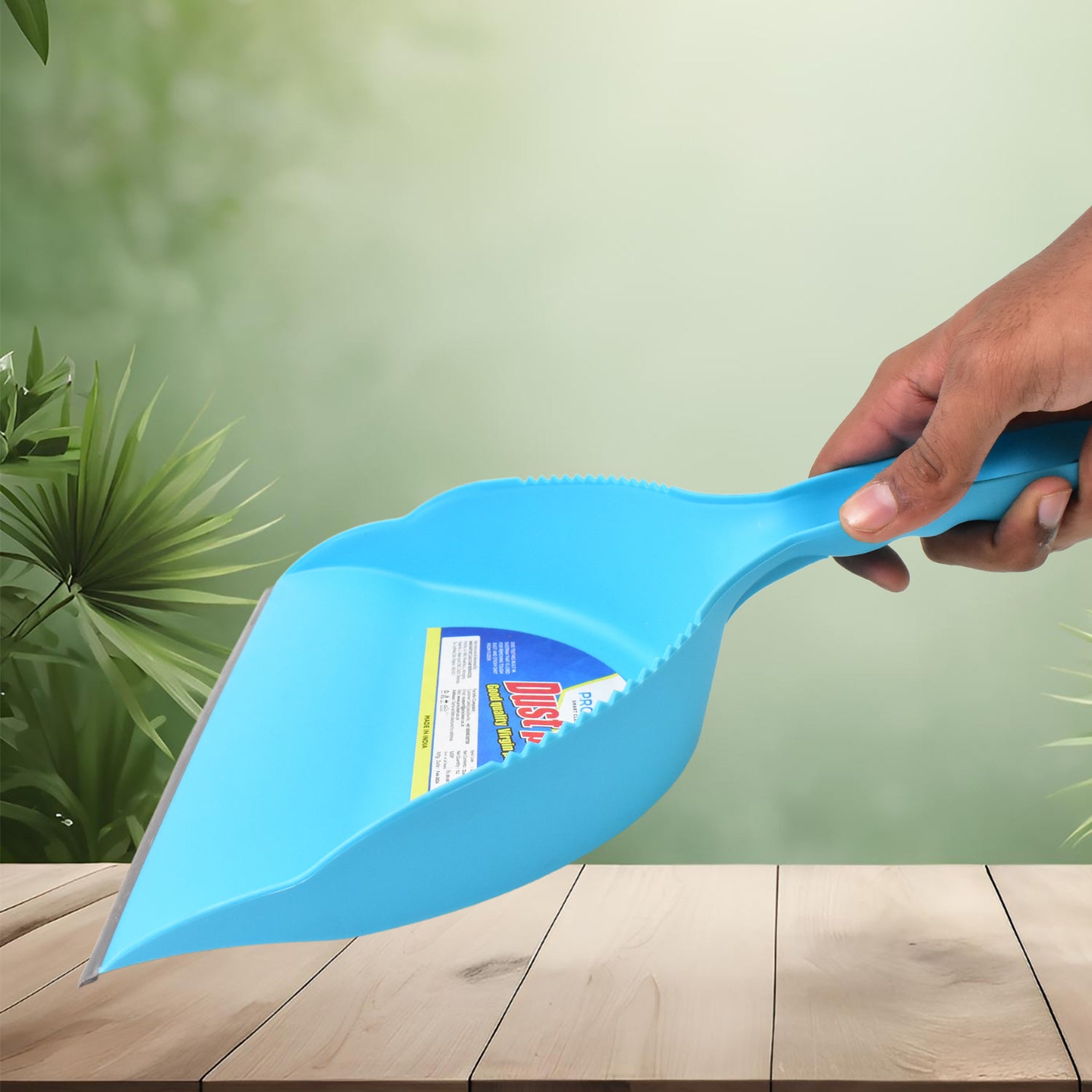 Heavy Plastic Dustpan with Handle (1 Pc) - Shivani Jaswal Heavy Plastic Dustpan with Handle (1 Pc)