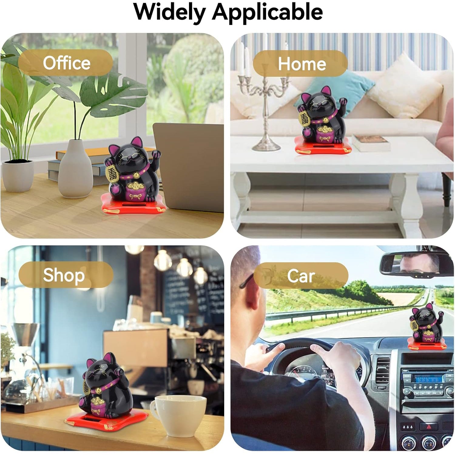 Solar Powered Happy Cat Beautiful with Arm Waves Wealth Cat (1 Pc / Mix Color) - Shivani Jaswal Solar Powered Happy Cat Beautiful with Arm Waves Wealth Cat (1 Pc / Mix Color)
