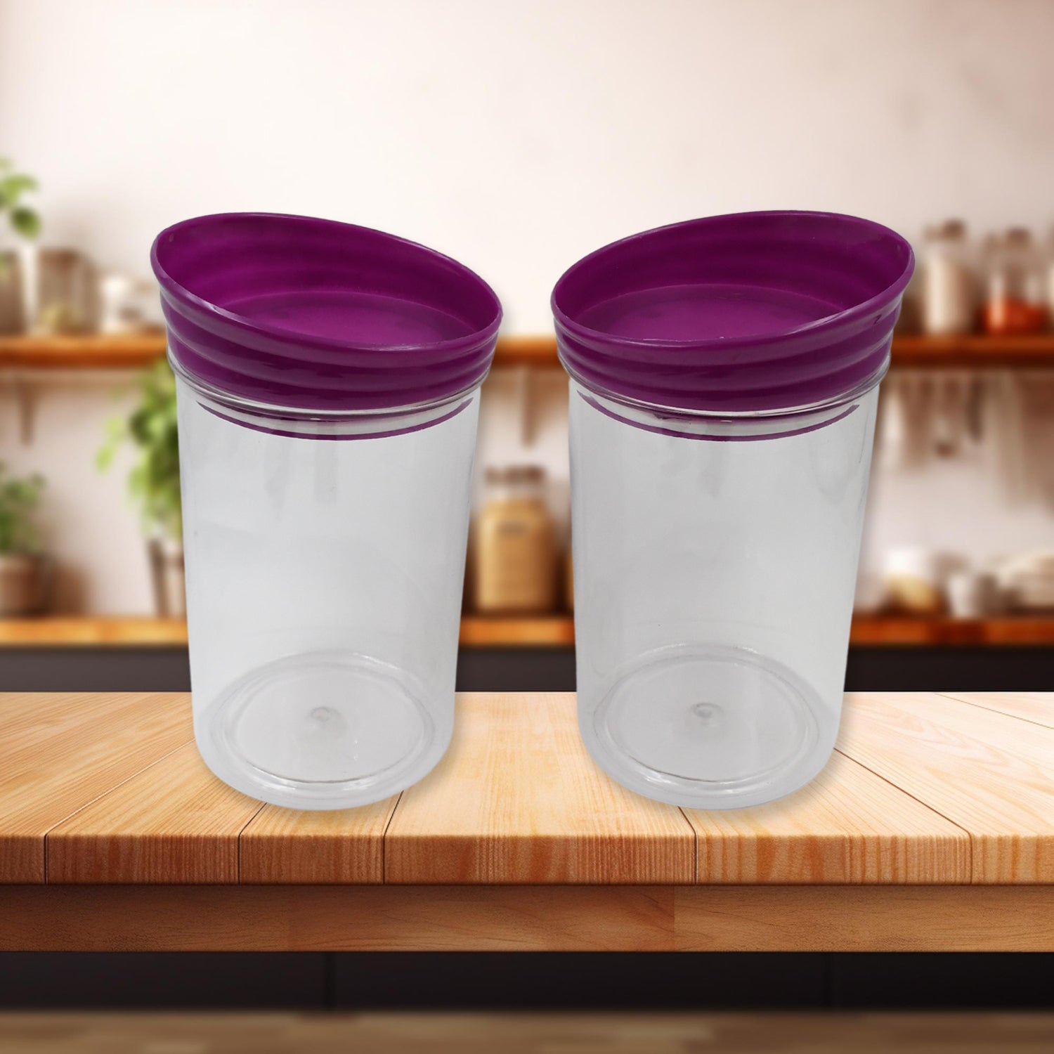 Plastic Premium Quality Kitchen Food Containers Set (1200ml Approx, Set Of 2 Pc) - Shivani Jaswal Plastic Premium Quality Kitchen Food Containers Set (1200ml Approx, Set Of 2 Pc)