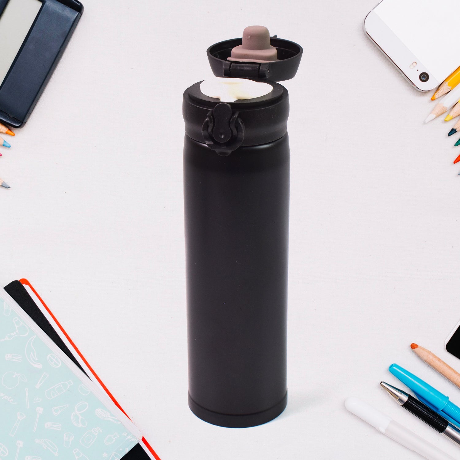 Water Bottle for Kids – Insulated Stainless Steel Bottle (500 ML / Mix Color) - Shivani Jaswal Water Bottle for Kids – Insulated Stainless Steel Bottle (500 ML / Mix Color)
