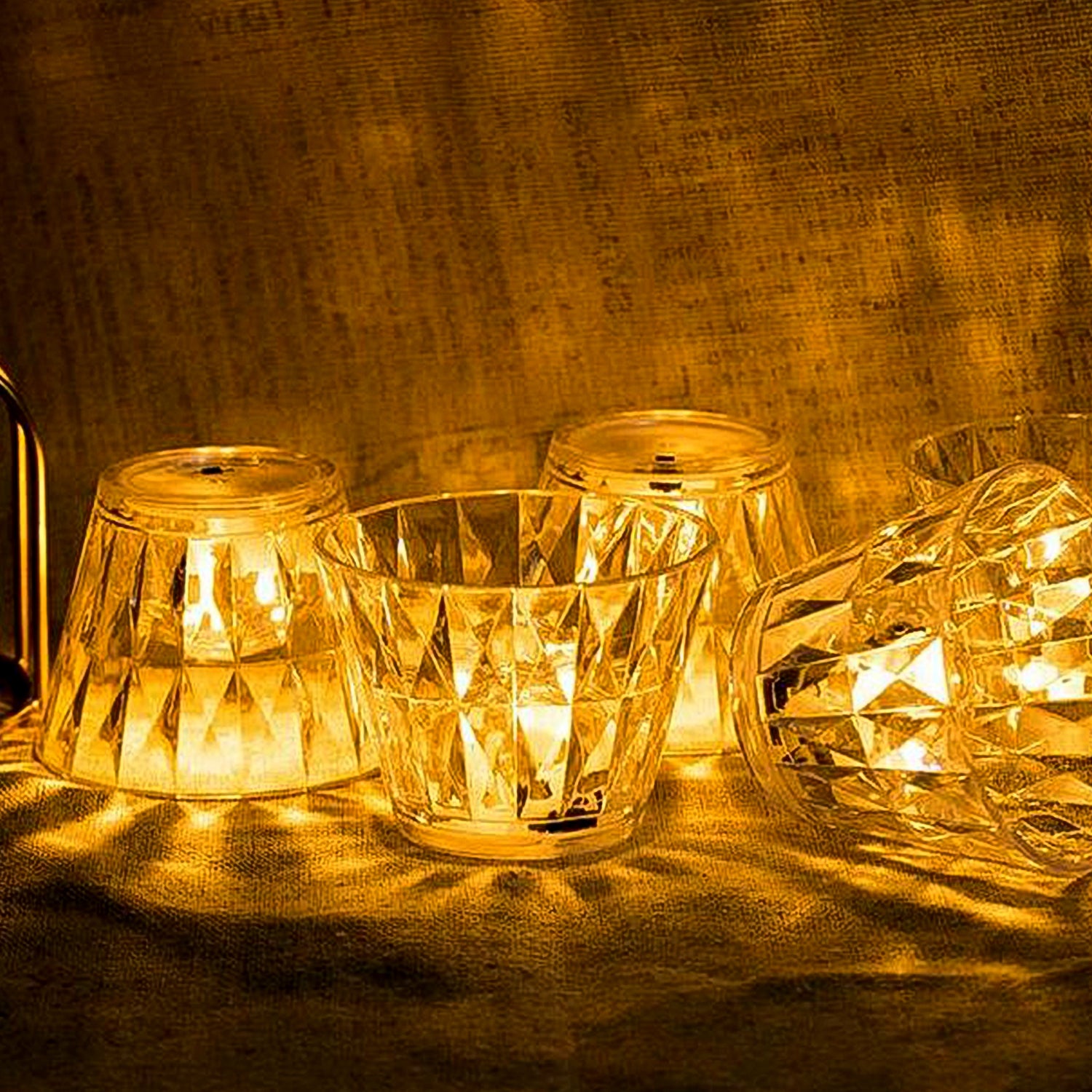 Cup Shape Crystal Table Lamp (1 Pc) - Shivani Jaswal Cup Shape Crystal Table Lamp (1 Pc)