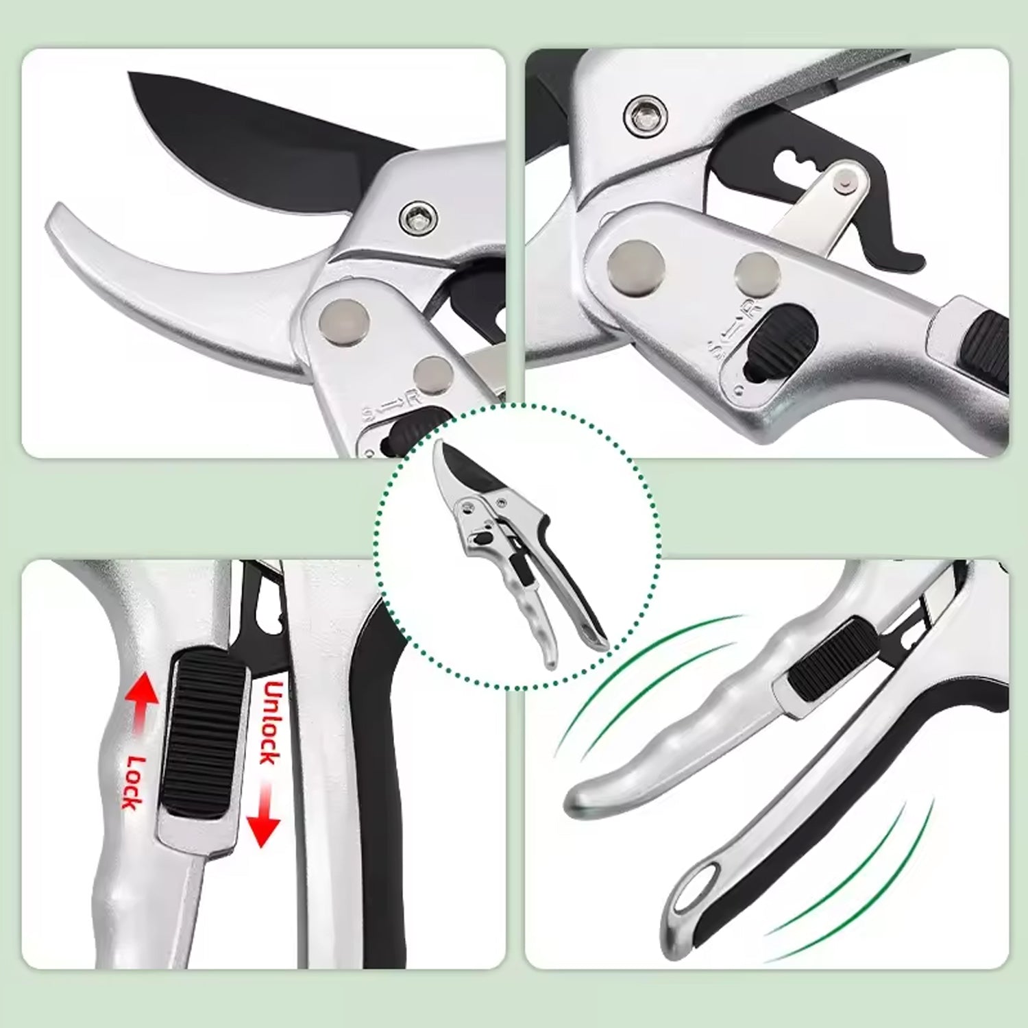 Pruning Shear Garden Shear Steel, Hand Shears, 20 Cm / 8 inch (1 Pc) - Shivani Jaswal Pruning Shear Garden Shear Steel, Hand Shears, 20 Cm / 8 inch (1 Pc)
