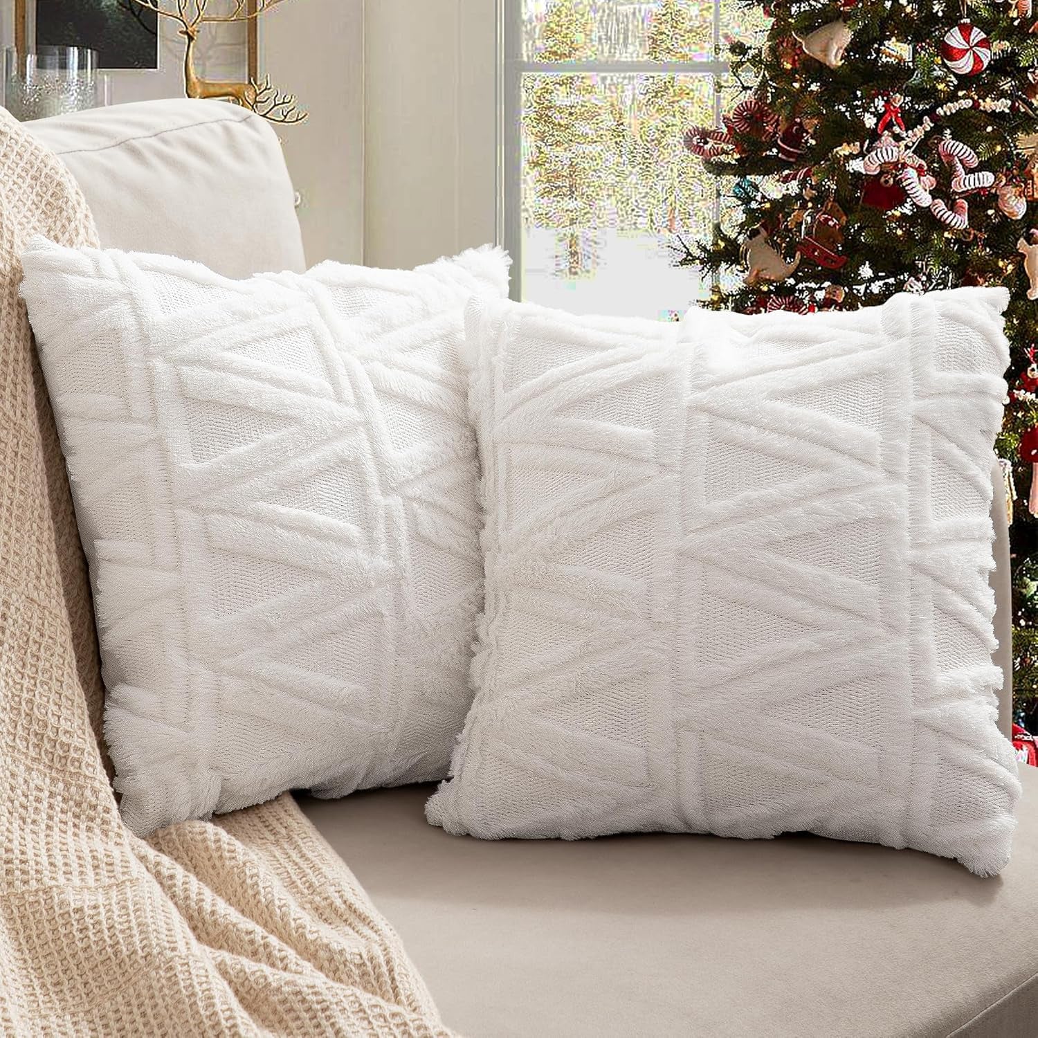 Pillow Covers, Couch Pillows Cover, Soft Decorative Cover (Mix Color & Design / 2 Pc) - Shivani Jaswal Pillow Covers, Couch Pillows Cover, Soft Decorative Cover (Mix Color & Design / 2 Pc)