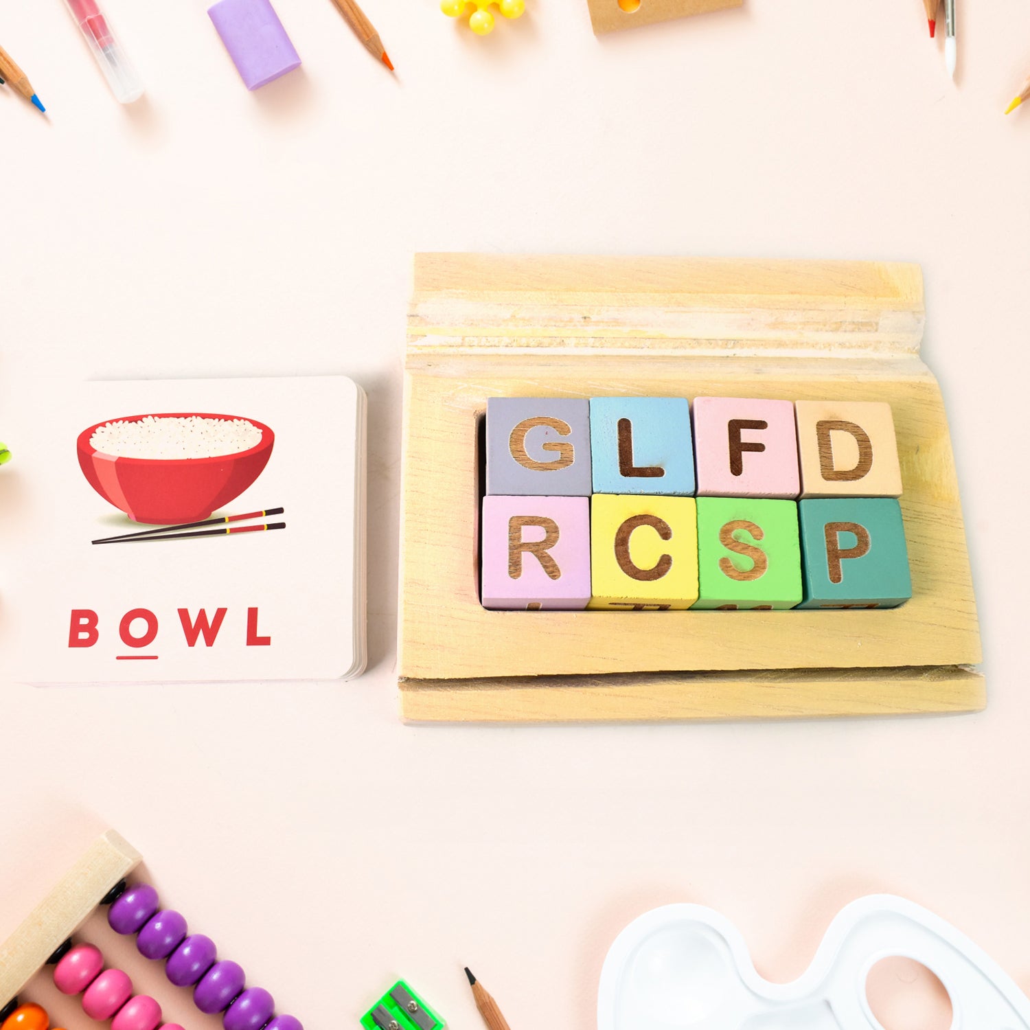 Alphabet Puzzle Spelling & Reading Words (26 Flash Cards & 8 WoodenBlock) - Shivani Jaswal Alphabet Puzzle Spelling & Reading Words (26 Flash Cards & 8 WoodenBlock)