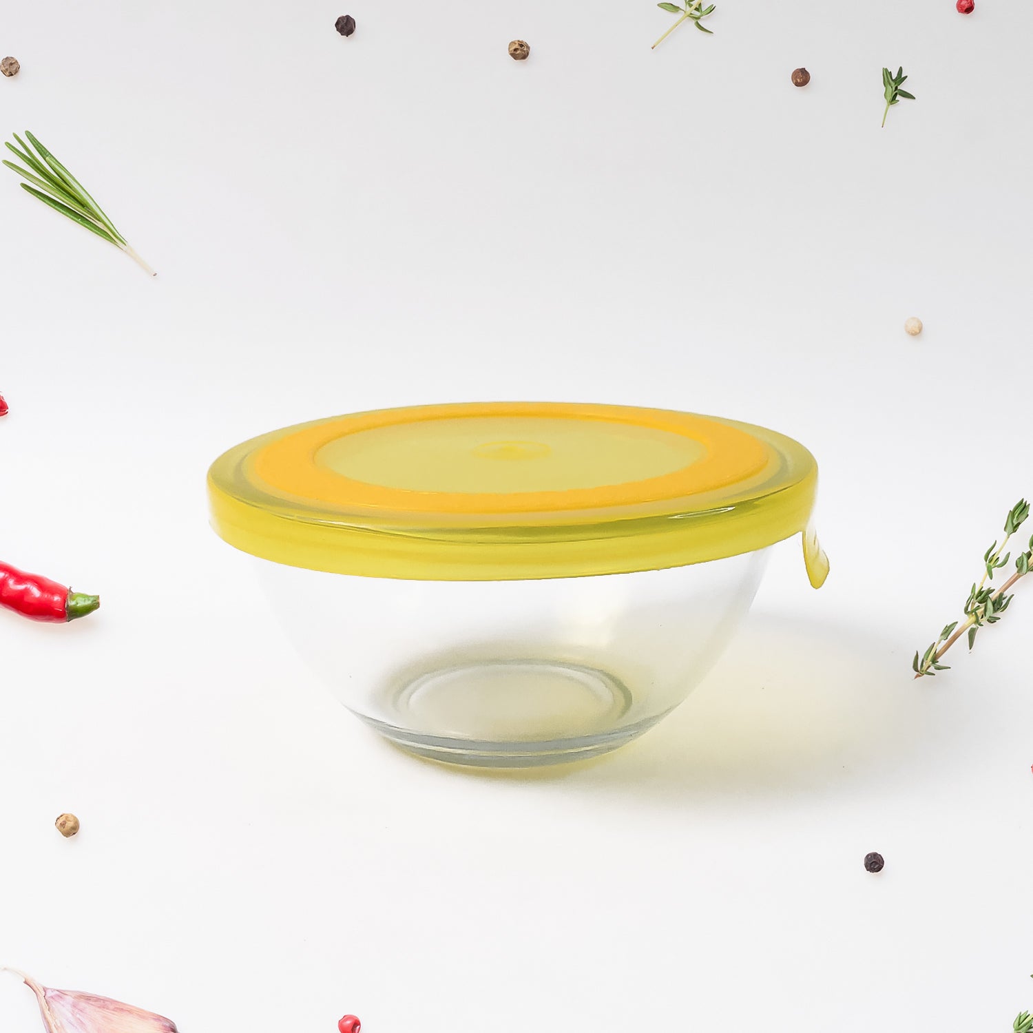Dazzle Glass Bowl Set Mixing / Storage Bowls with Lids (3 pcs Set) - Shivani Jaswal Dazzle Glass Bowl Set Mixing / Storage Bowls with Lids (3 pcs Set)