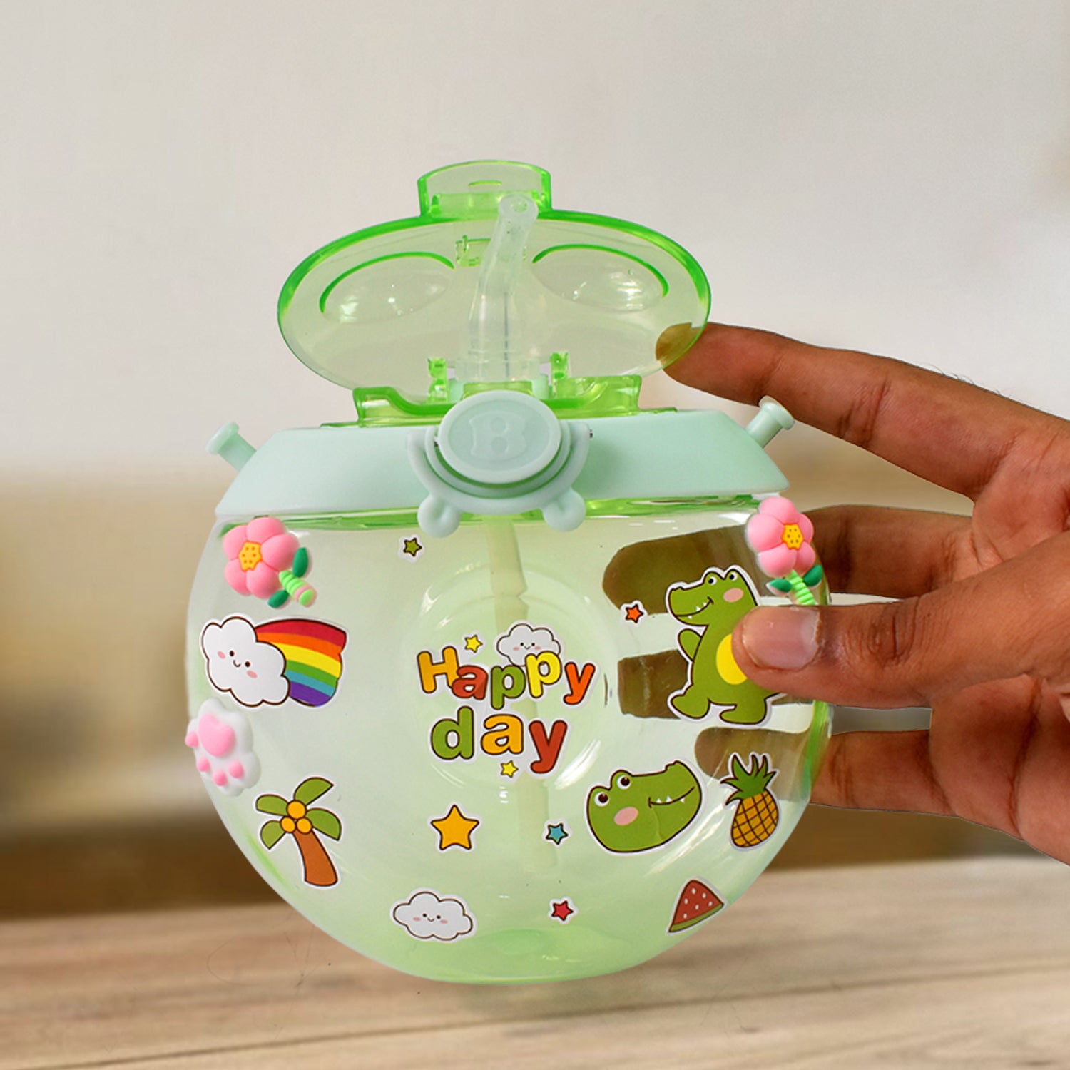 Donut Water Bottle Sipper Bottle (1 pc / 400 ML Approx) - Shivani Jaswal Donut Water Bottle Sipper Bottle (1 pc / 400 ML Approx)
