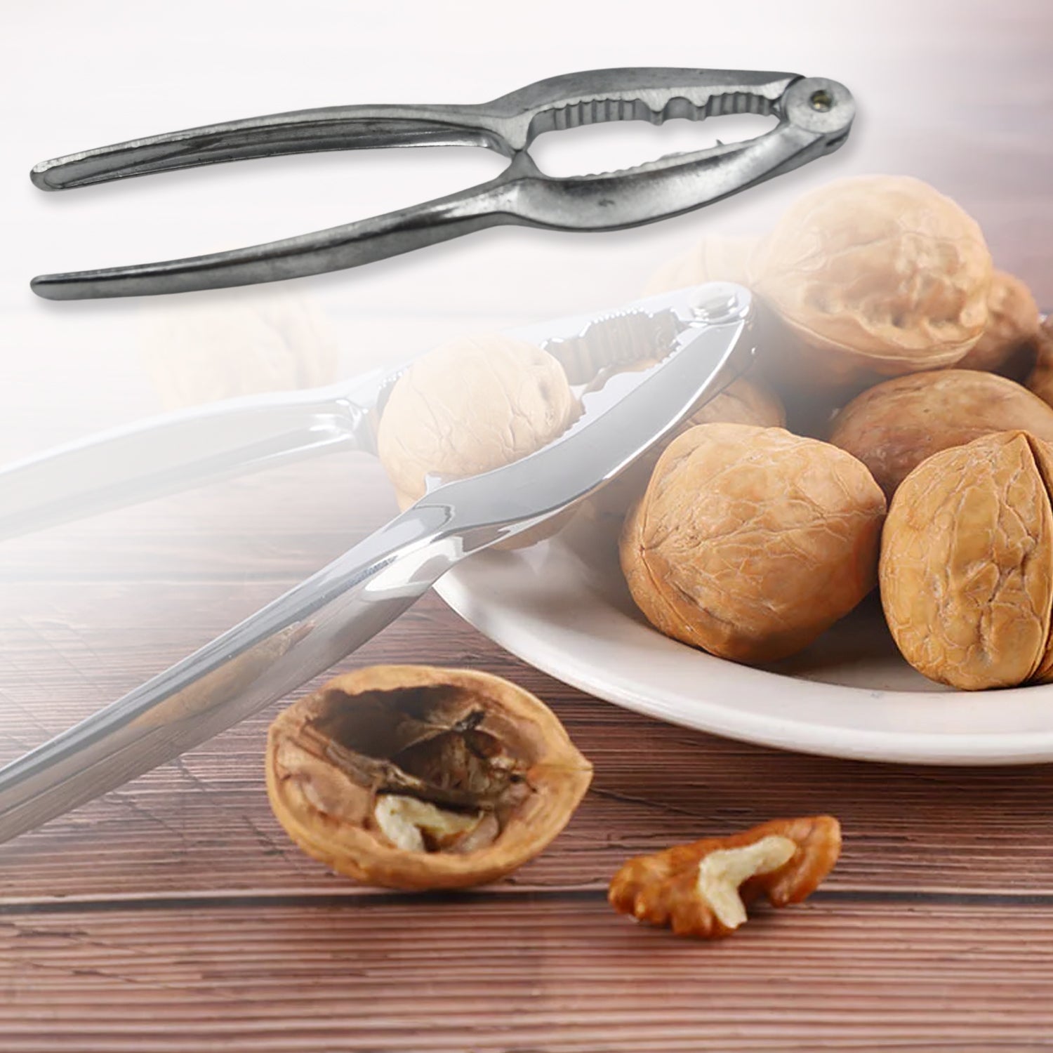 Luxury Stainless Walnut Cracker – Portable Nut Cutter & Pliers - Shivani Jaswal Luxury Stainless Walnut Cracker – Portable Nut Cutter & Pliers