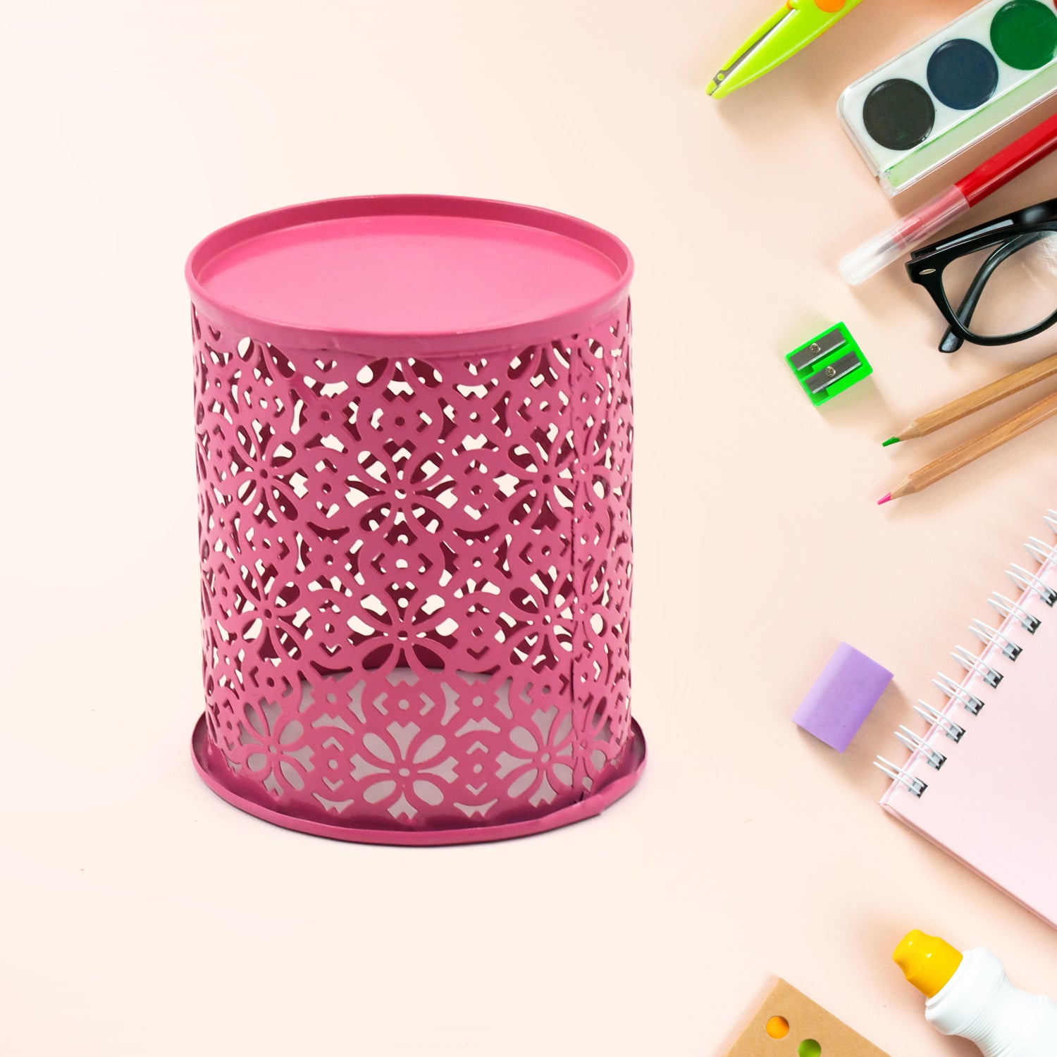 Pen Holder Office Desk Metal Mesh Pen Stand (1 Pc) - Shivani Jaswal Pen Holder Office Desk Metal Mesh Pen Stand (1 Pc)