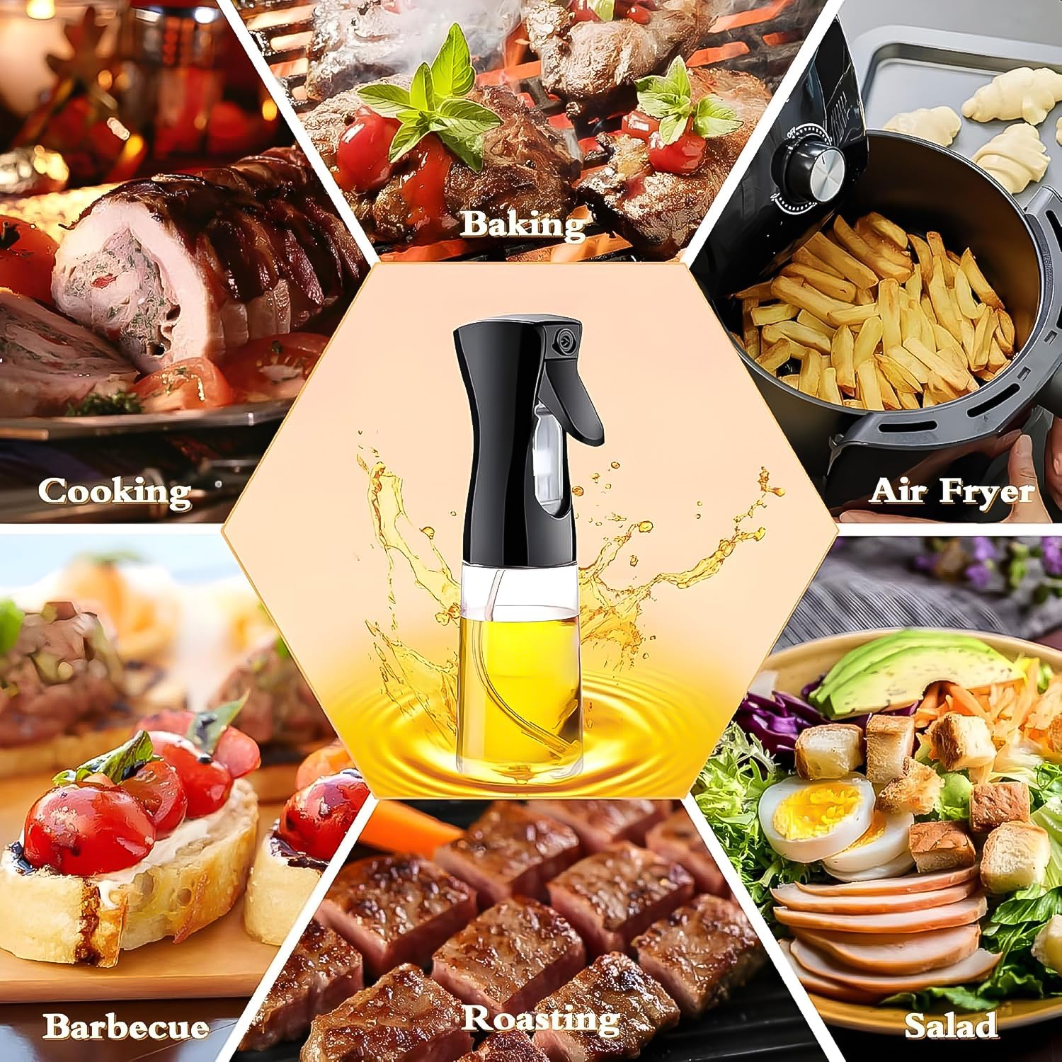 Plastic Oil Spray Bottle - Versatile Kitchen Gadgets (250 ML Approx) - Shivani Jaswal Plastic Oil Spray Bottle - Versatile Kitchen Gadgets (250 ML Approx)