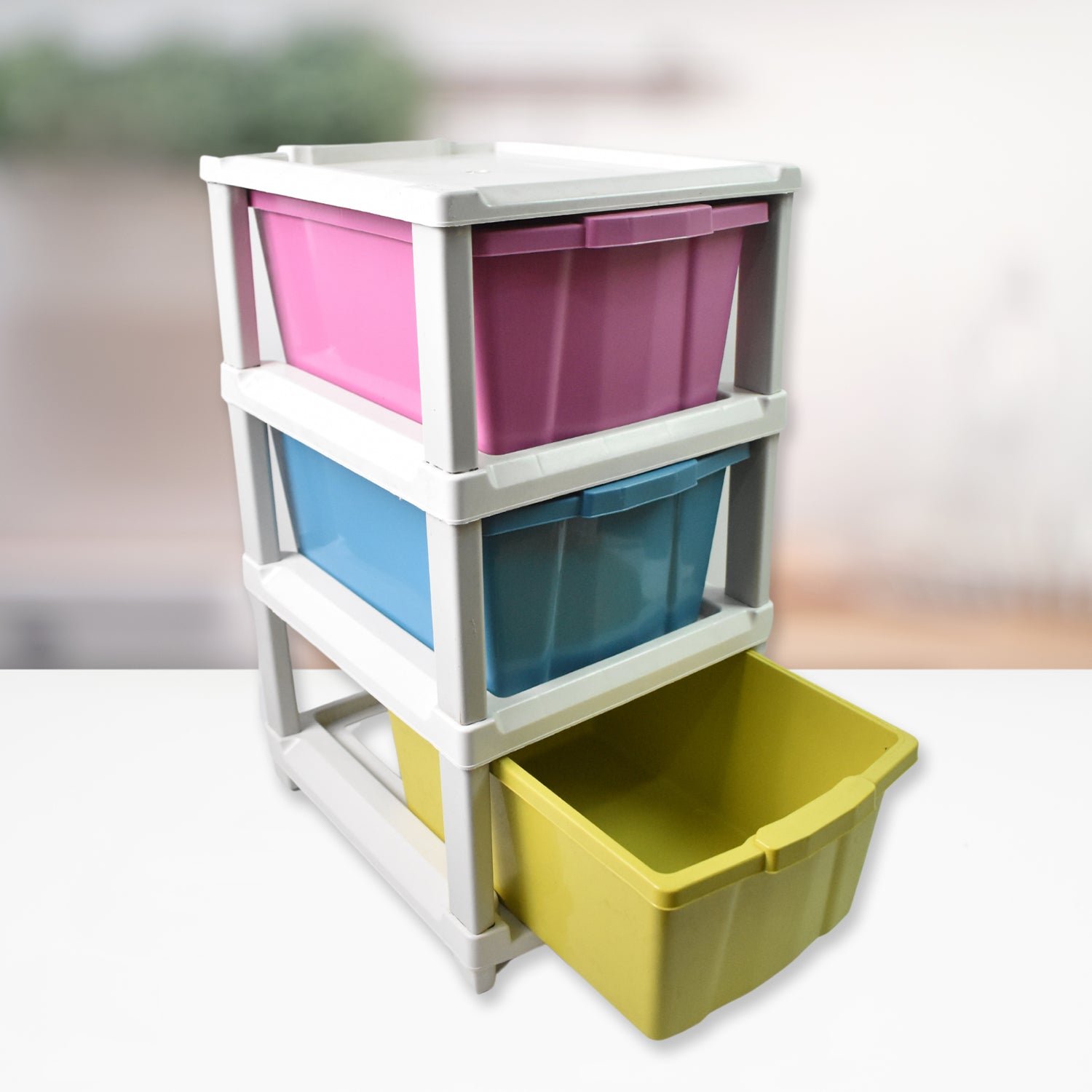 3 Layer Plastic Drawer Storage Organizer (1 Pc) - Shivani Jaswal 3 Layer Plastic Drawer Storage Organizer (1 Pc)