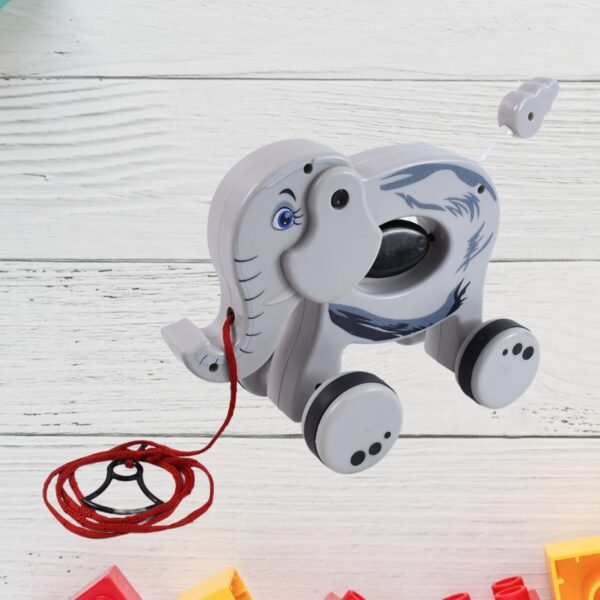 Pull Along Toddler Toy, Pull Along Toy with Attractive Design (Elephant)