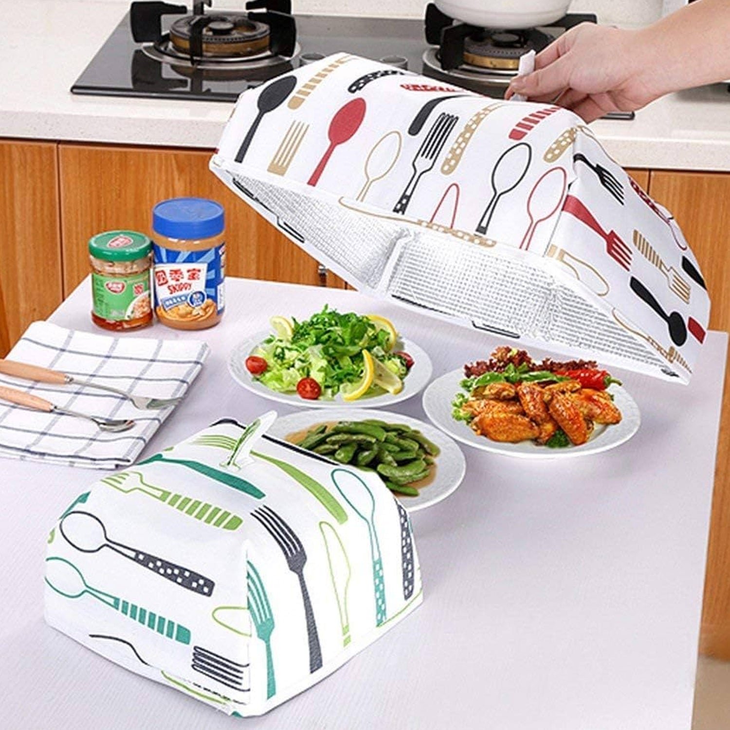 Foldable Food Covers, Kitchen Lid Foldable Cover (1 Pc / Small) - Shivani Jaswal Foldable Food Covers, Kitchen Lid Foldable Cover (1 Pc / Small)