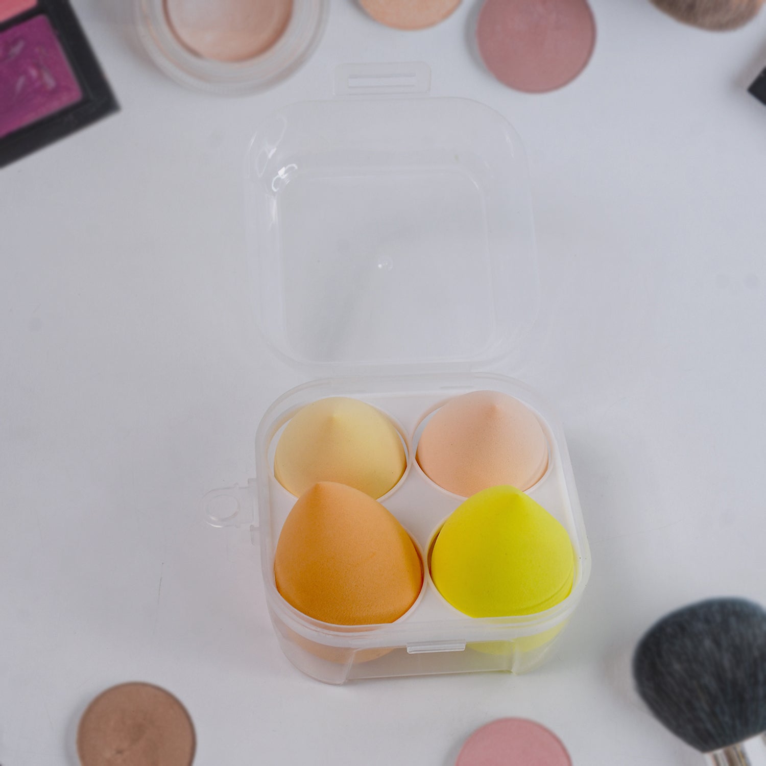 Makeup Sponges Set, Perfect for Liquid, Cream, and Powder (4 Pcs Set With Case) - Shivani Jaswal Makeup Sponges Set, Perfect for Liquid, Cream, and Powder (4 Pcs Set With Case)