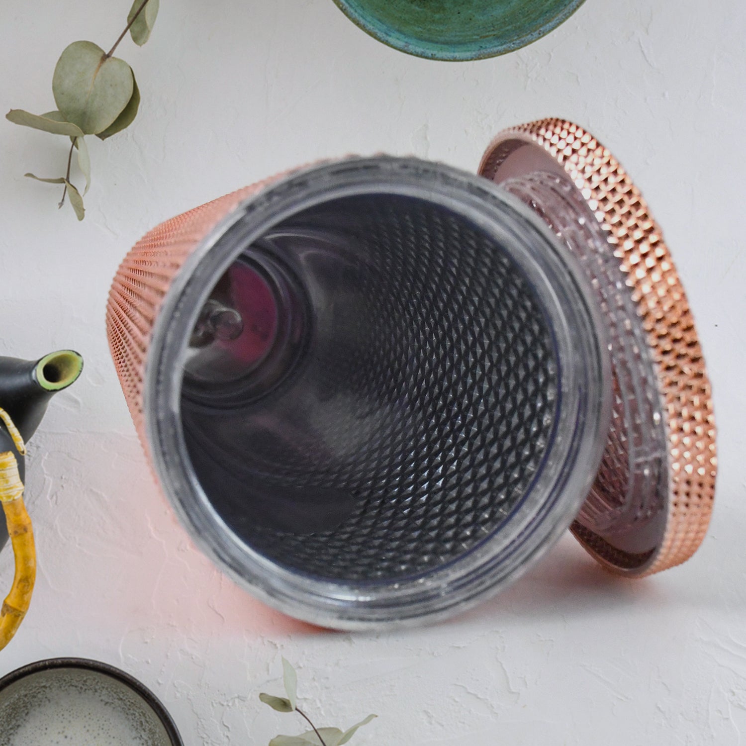 Studded Cup Tumbler Straw Lid - Plastic Double Walled Cold Cup for iced Coffee - Shivani Jaswal Studded Cup Tumbler Straw Lid - Plastic Double Walled Cold Cup for iced Coffee