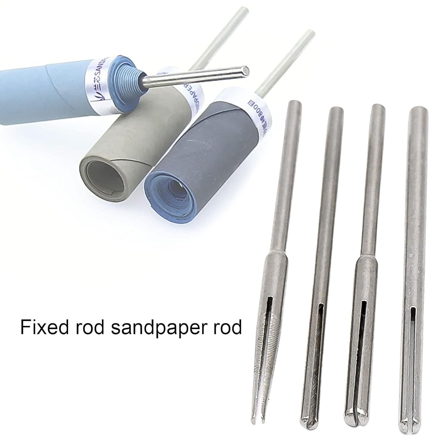 Sandpaper Clamp 3 mm Split Mandrels Long Abrasive Holder (4 Pcs Set) - Shivani Jaswal Sandpaper Clamp 3 mm Split Mandrels Long Abrasive Holder (4 Pcs Set)