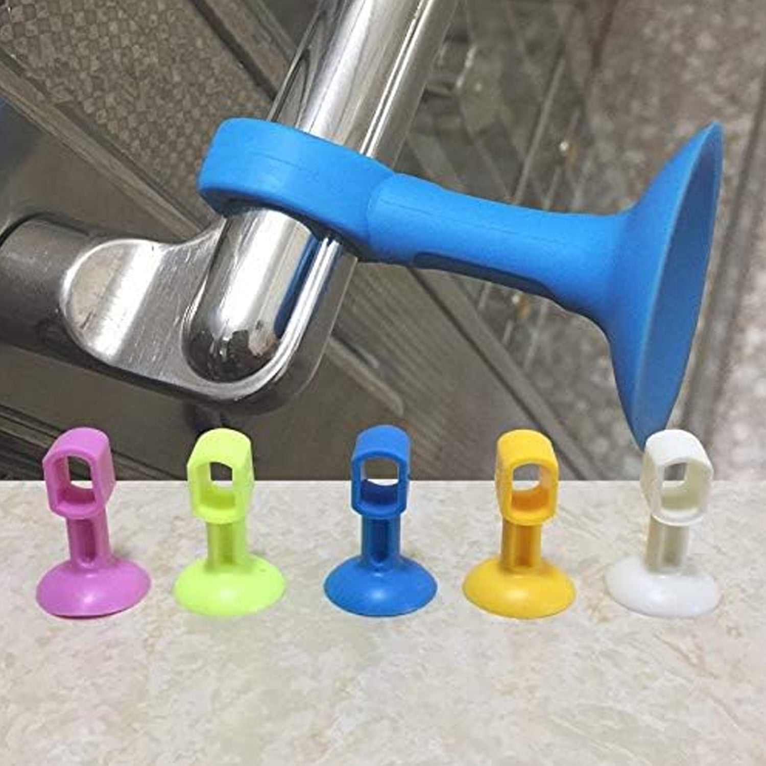 Self-Sucking Silicone Door Stopper (5 Pcs Set) - Shivani Jaswal Self-Sucking Silicone Door Stopper (5 Pcs Set)