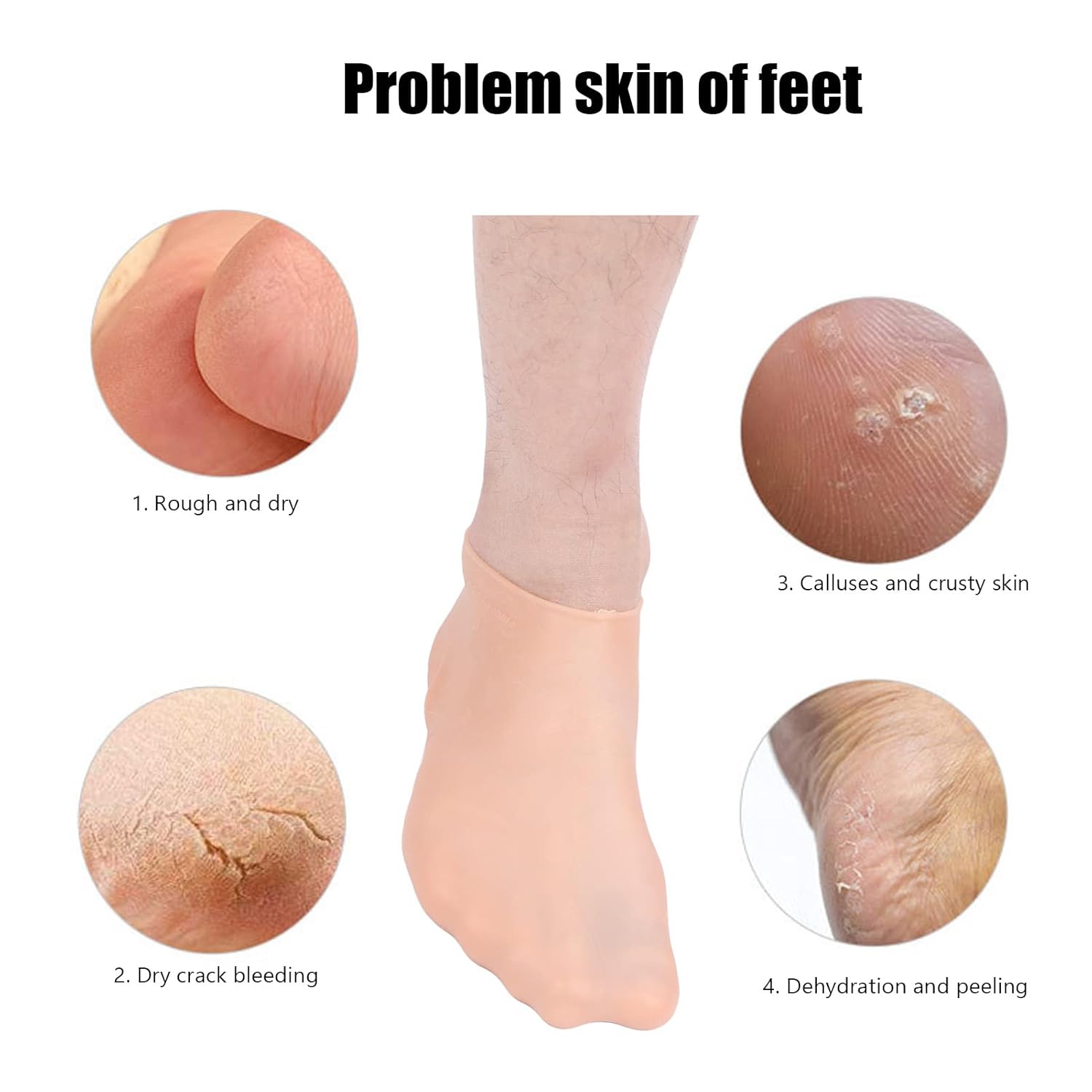 Silicone Soft Moisturizing Socks (1 Pair) - Shivani Jaswal Silicone Soft Moisturizing Socks (1 Pair)