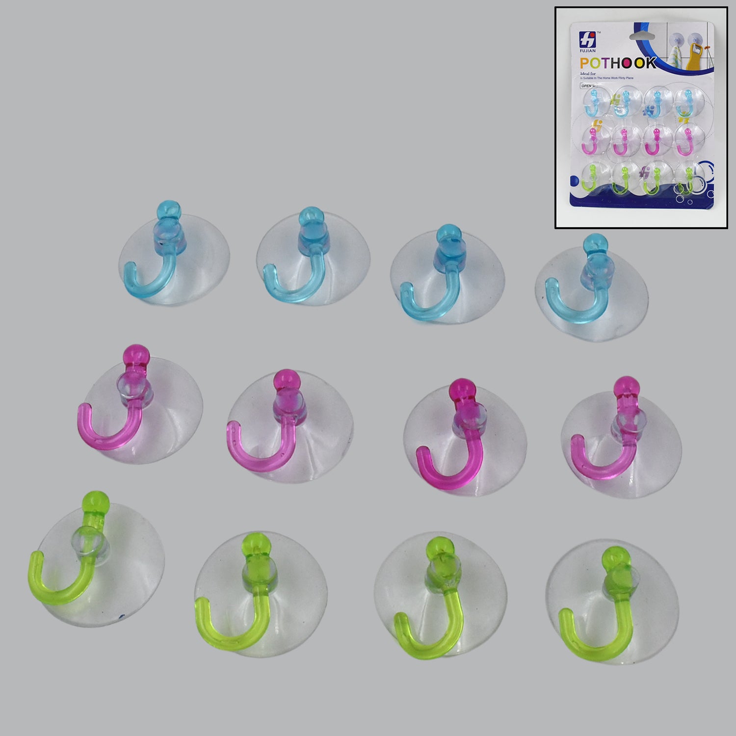 Transparent Rubber Vacuum Sucker Hooks Hanger Strong Suction Cup (12 Pc) - Shivani Jaswal Transparent Rubber Vacuum Sucker Hooks Hanger Strong Suction Cup (12 Pc)