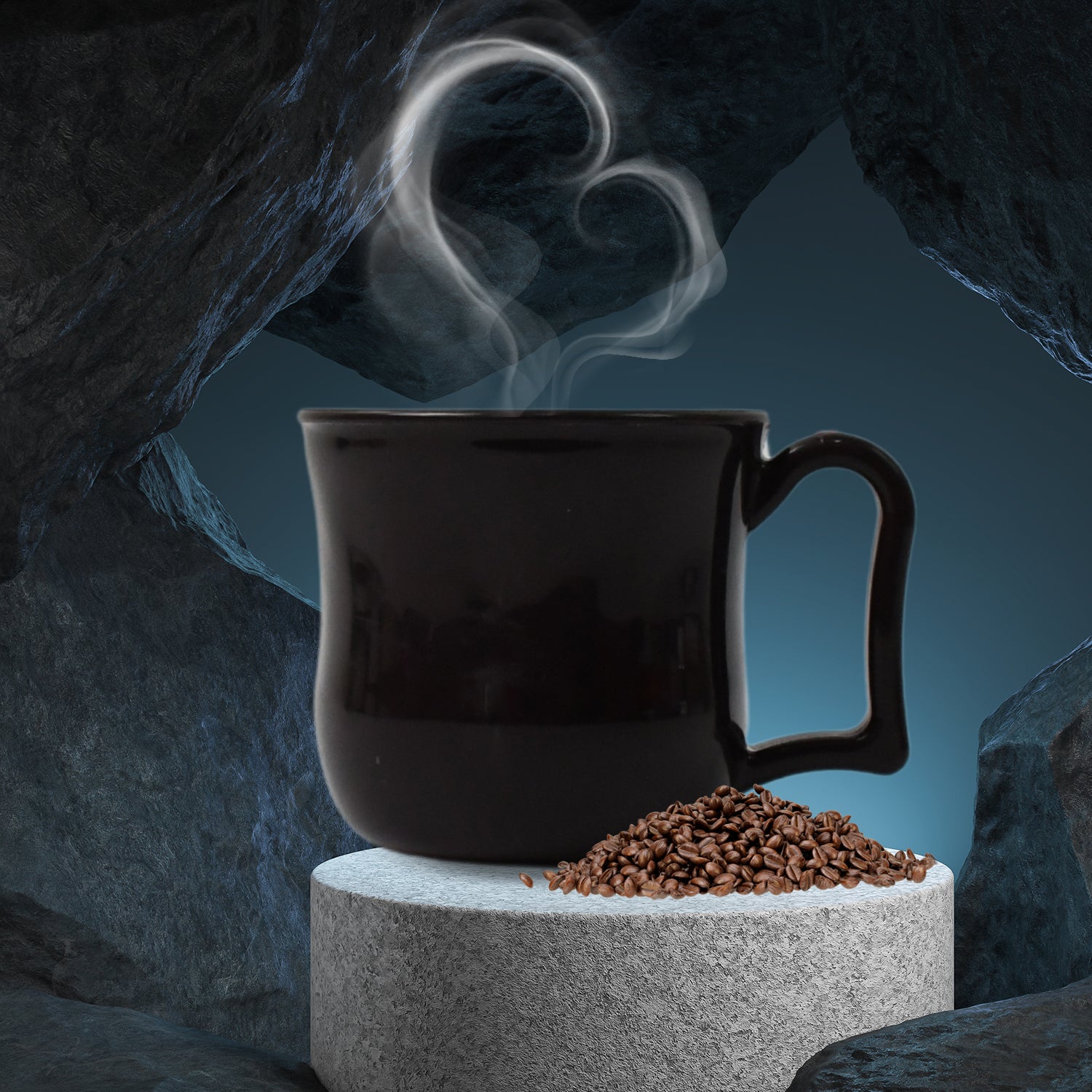 Premium Plastic Coffee / Tea Cups / Mug with Handle (1 Pc / With Color Box / Black) - Shivani Jaswal Premium Plastic Coffee / Tea Cups / Mug with Handle (1 Pc / With Color Box / Black)