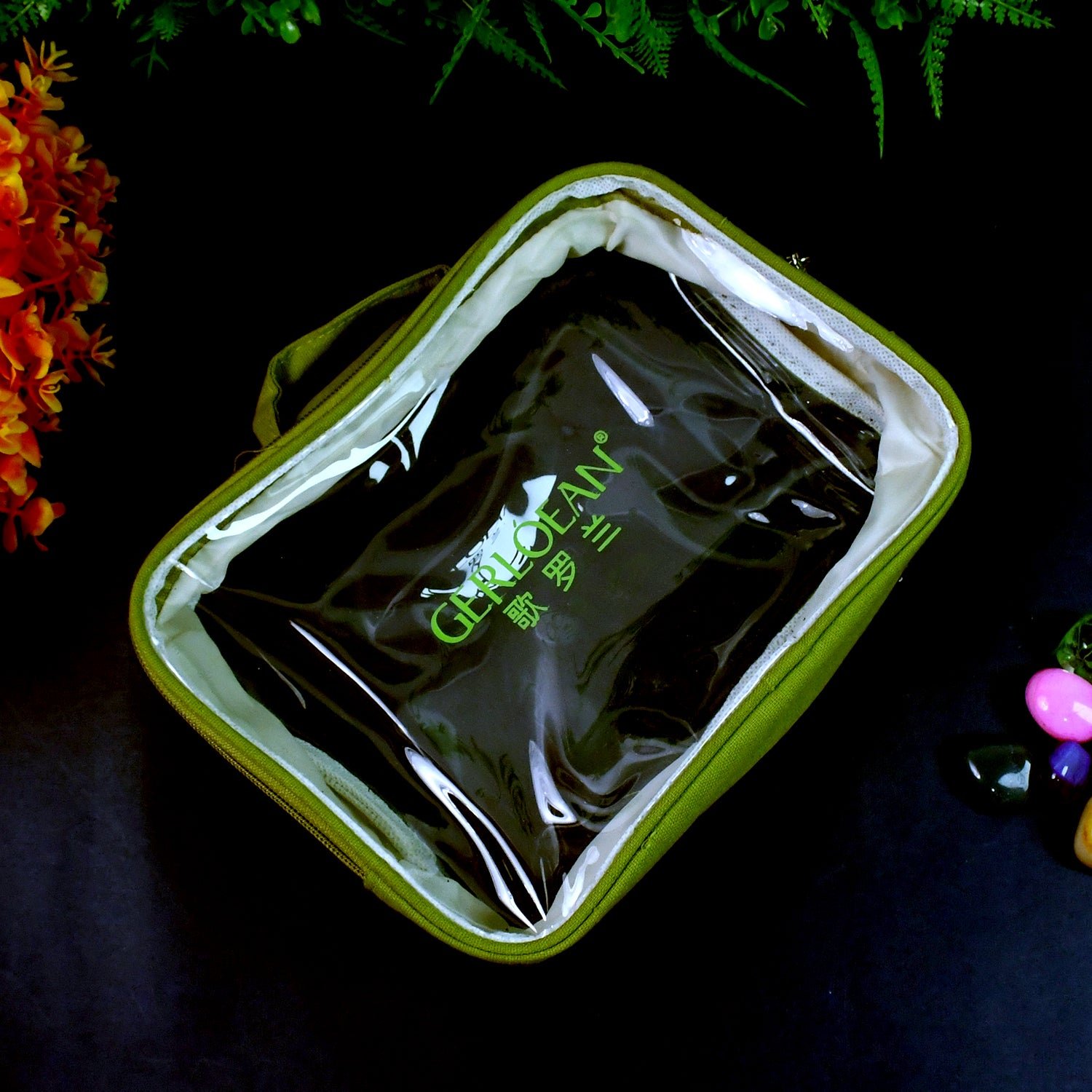 Transparent Zipper Closing Pouch (1 Pc / Big) - Shivani Jaswal Transparent Zipper Closing Pouch (1 Pc / Big)