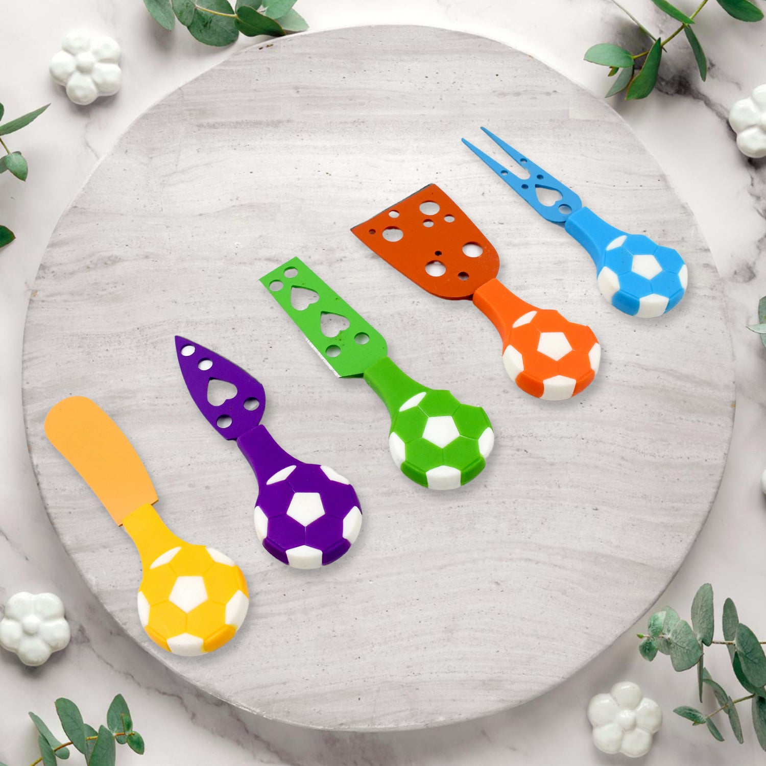 Football Soccer Cheese Knife Set (5 Pcs Set) - Shivani Jaswal Football Soccer Cheese Knife Set (5 Pcs Set)