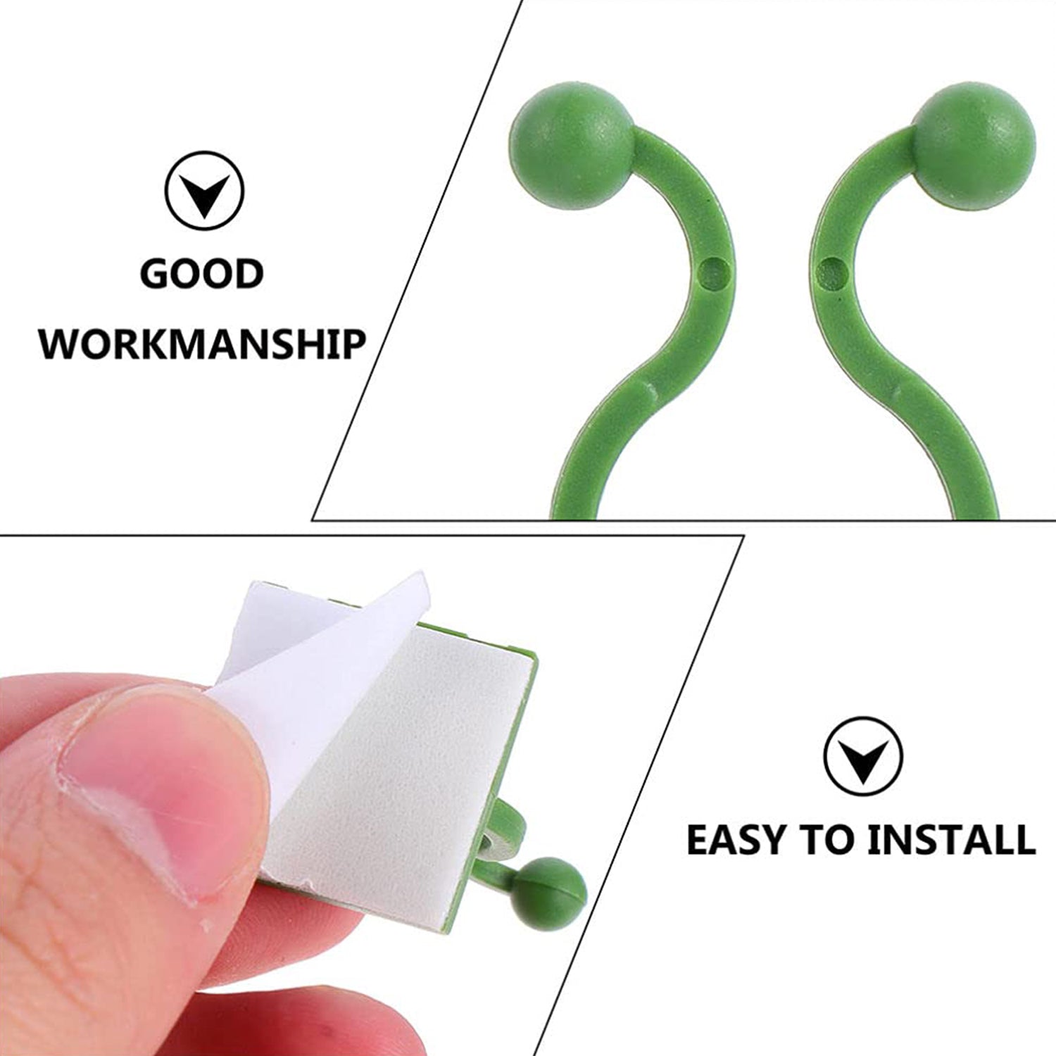 Plant Climbing Wall Fixture Clip Self-Adhesive Hook (200 Pcs Set) - Shivani Jaswal Plant Climbing Wall Fixture Clip Self-Adhesive Hook (200 Pcs Set)