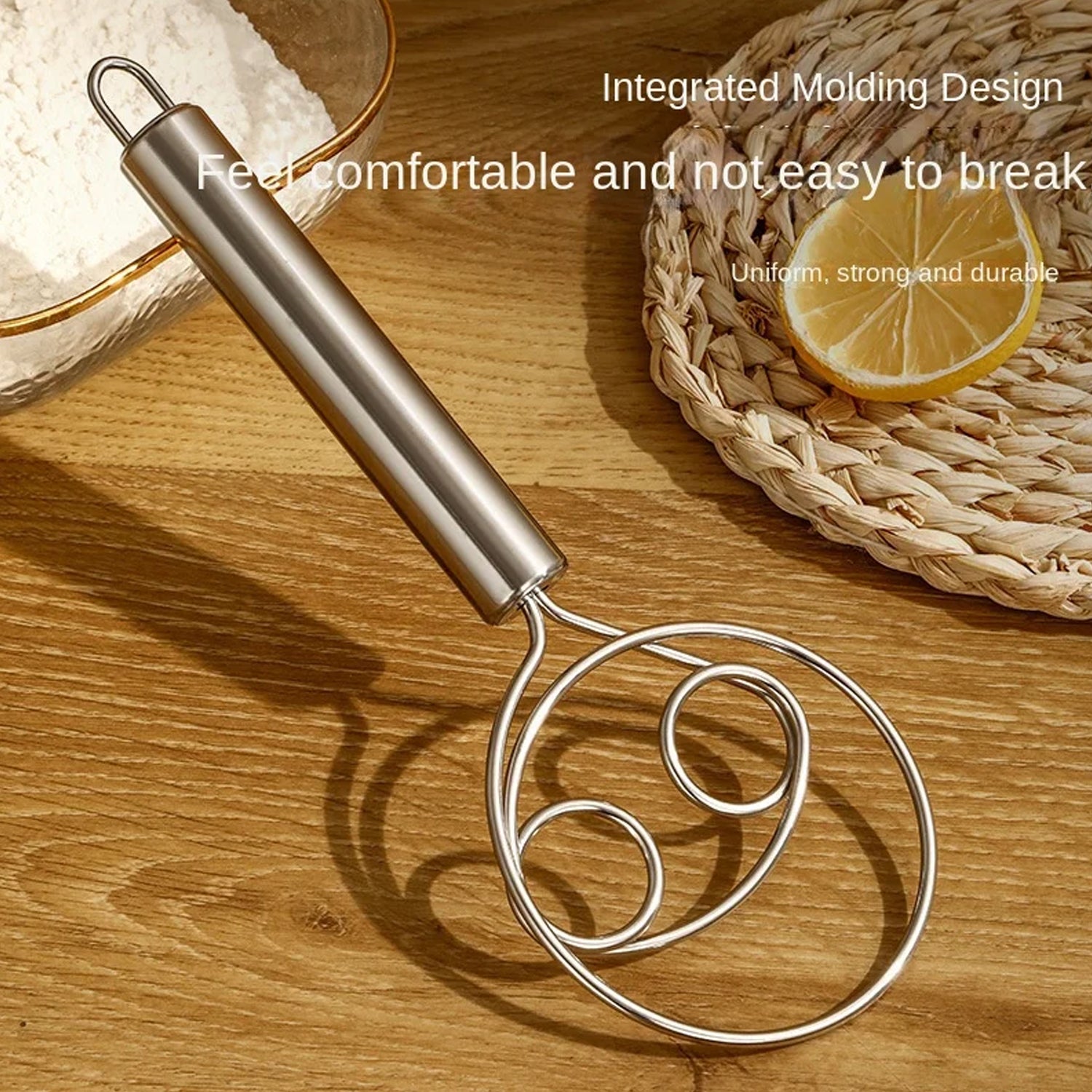 Dough Whisk, Premium Stainless Steel Dutch Whisk, Dough Hand Mixer Artisan Blender For Egg, Bread, Cake, Pastry, Pizza Dough - Perfect Baking Tools, Whisking, Tirring Kitchen Tools (1 Pc) - Shivani Jaswal Dough Whisk, Premium Stainless Steel Dutch Whisk, Dough Hand Mixer Artisan Blender For Egg, Bread, Cake, Pastry, Pizza Dough - Perfect Baking Tools, Whisking, Tirring Kitchen Tools (1 Pc)