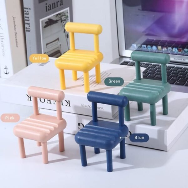 Mini Chair Mobile Phone Holder â€“ Portable & Stylish Stand for All Smartphones, Ideal for Desk & Office Use (1 Pc)