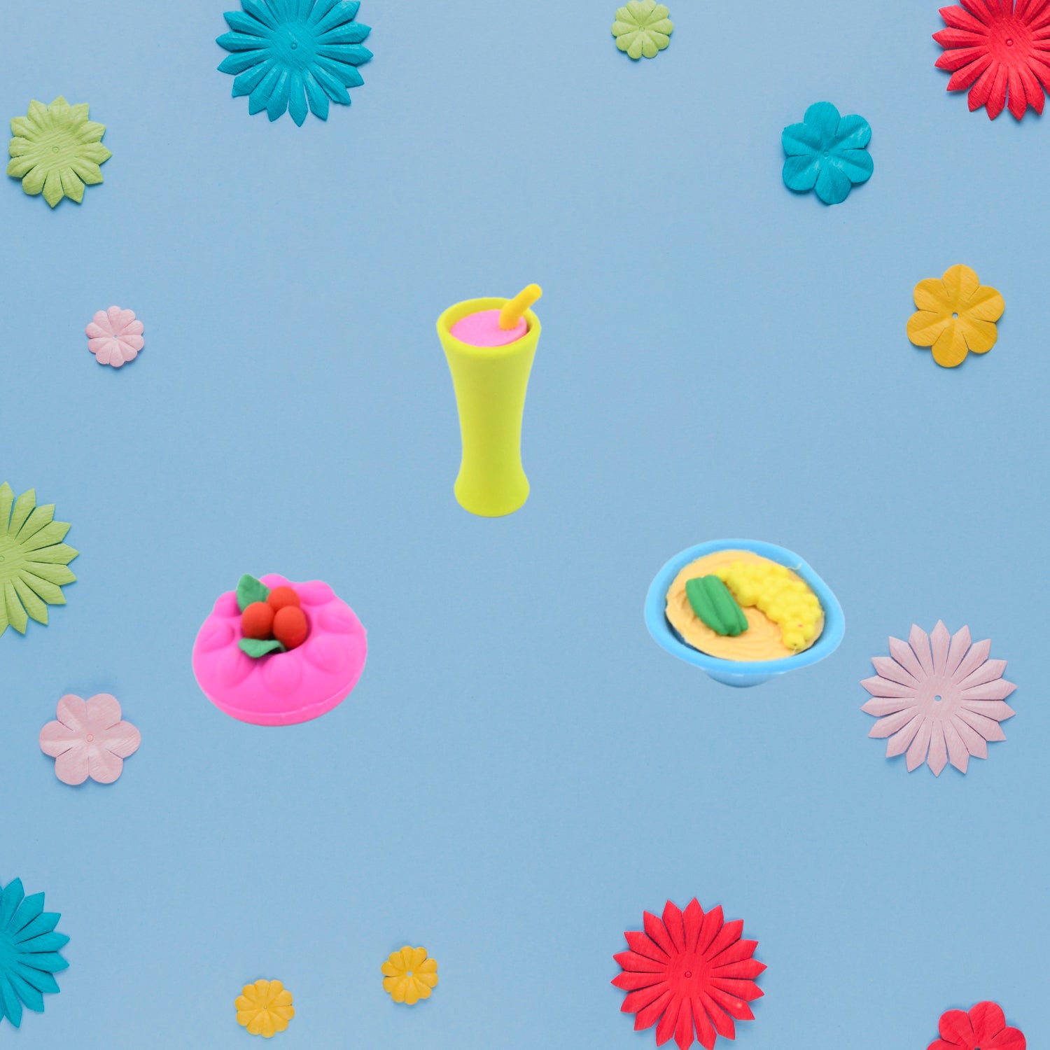 3D Mix Design Fancy & Stylish Colorful Erasers – Cute Novelty Eraser Set for Kids & School Prize (1 Set) - Shivani Jaswal 3D Mix Design Fancy & Stylish Colorful Erasers – Cute Novelty Eraser Set for Kids & School Prize (1 Set)
