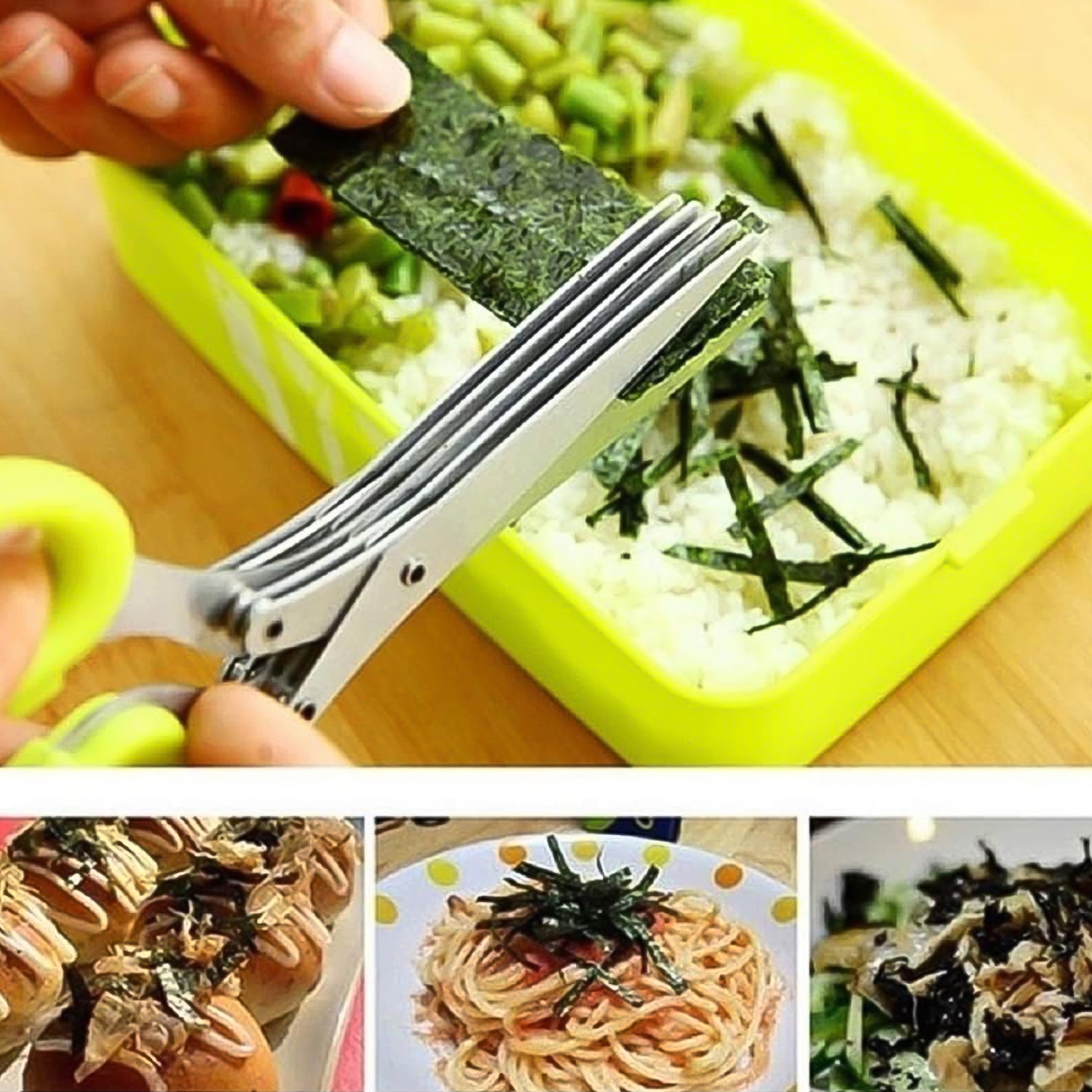 Multifunction Vegetable Stainless Steel Herbs Scissor with 5 Blades (1 Pc) - Shivani Jaswal Multifunction Vegetable Stainless Steel Herbs Scissor with 5 Blades (1 Pc)