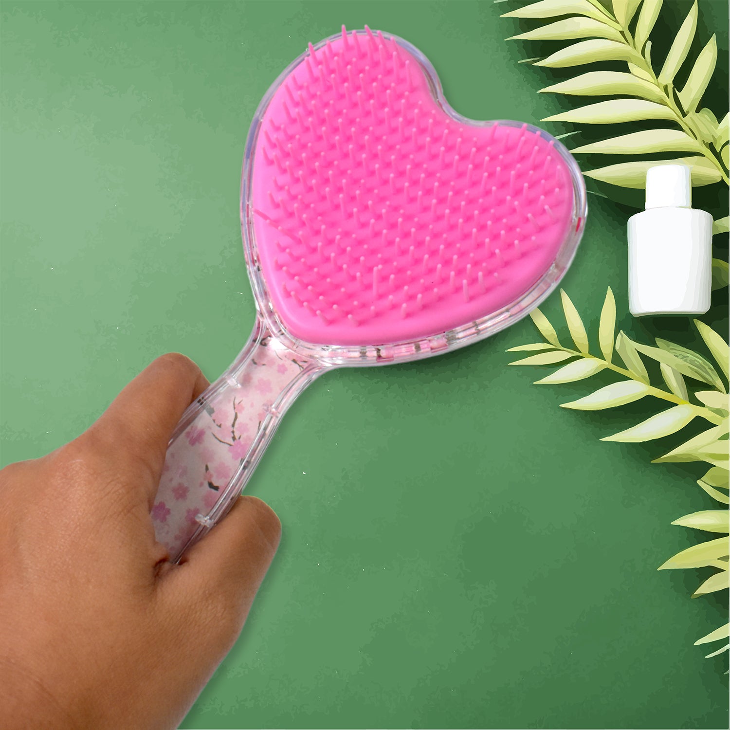 Heart Shape Hair Brush Massage Shower Comb (1 Pc), Hair accessories - Shivani Jaswal Heart Shape Hair Brush Massage Shower Comb (1 Pc), Hair accessories