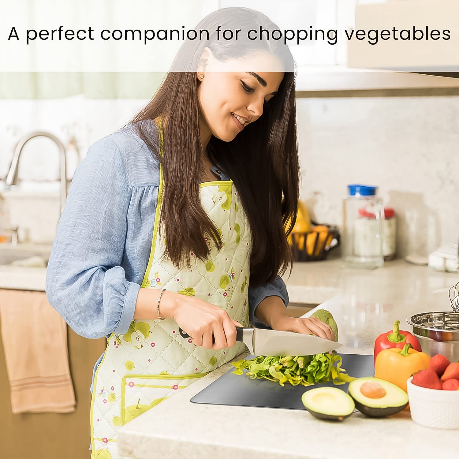 Stainless Steel Vegetable & Fruit Cutting Chopping Board (31×20 Cm / 1 Pc) - Shivani Jaswal Stainless Steel Vegetable & Fruit Cutting Chopping Board (31×20 Cm / 1 Pc)